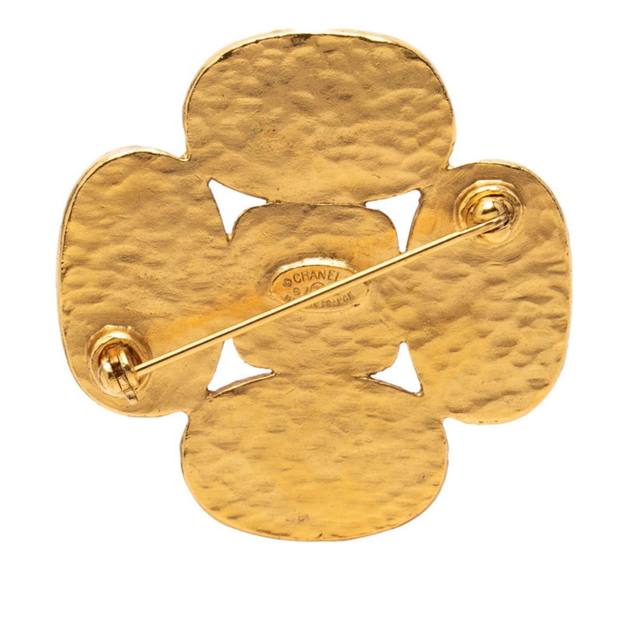 Chanel Chanel Coco Mark Vintage Brooch, 97A Stamp, Gold Plated, Women's CHANEL Size ONE SIZE - 2 Thumbnail
