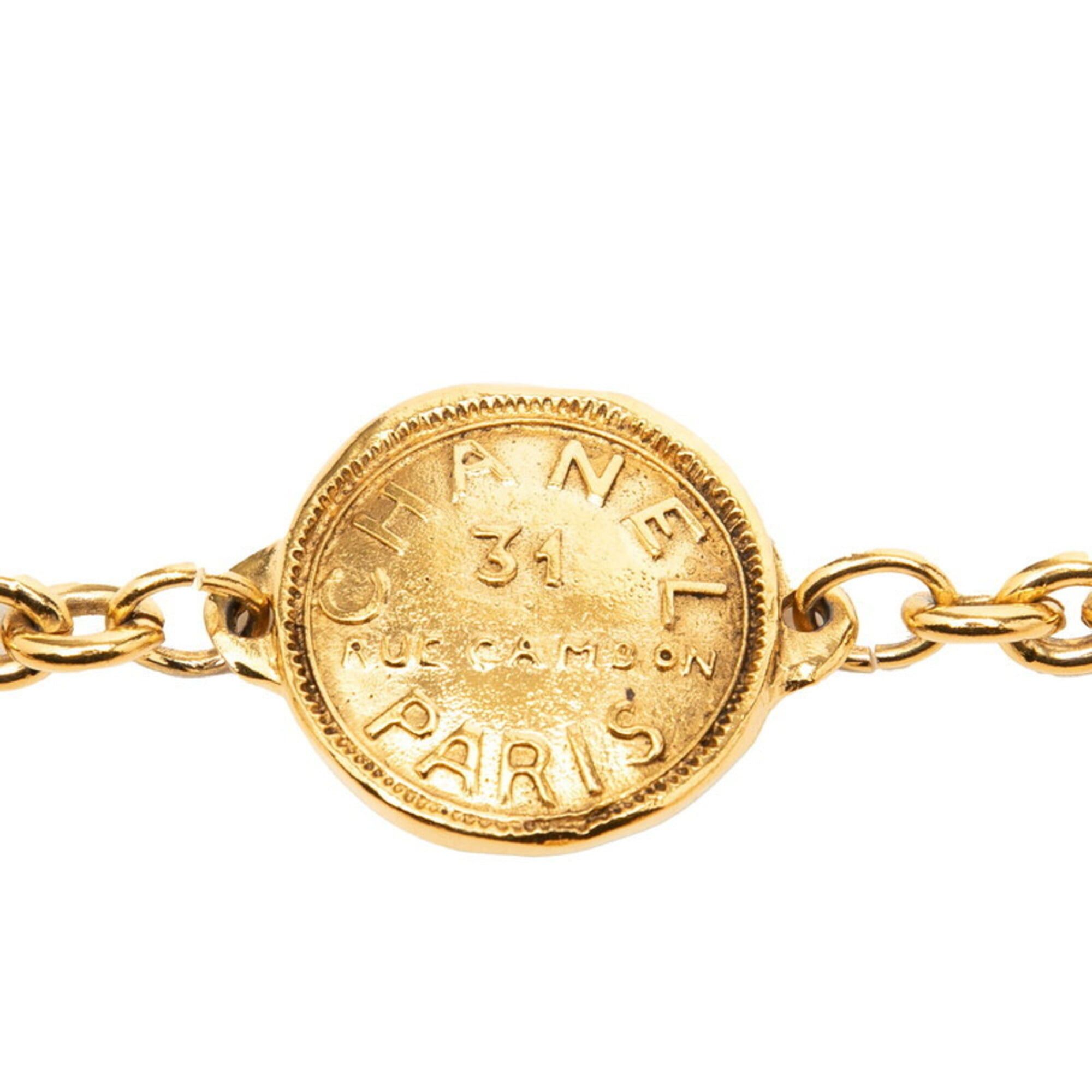 Chanel Chanel 31 RUE CAMBON Logo Plate Chain Belt Gold Plated Women's CHANEL Size ONE SIZE - 2 Thumbnail