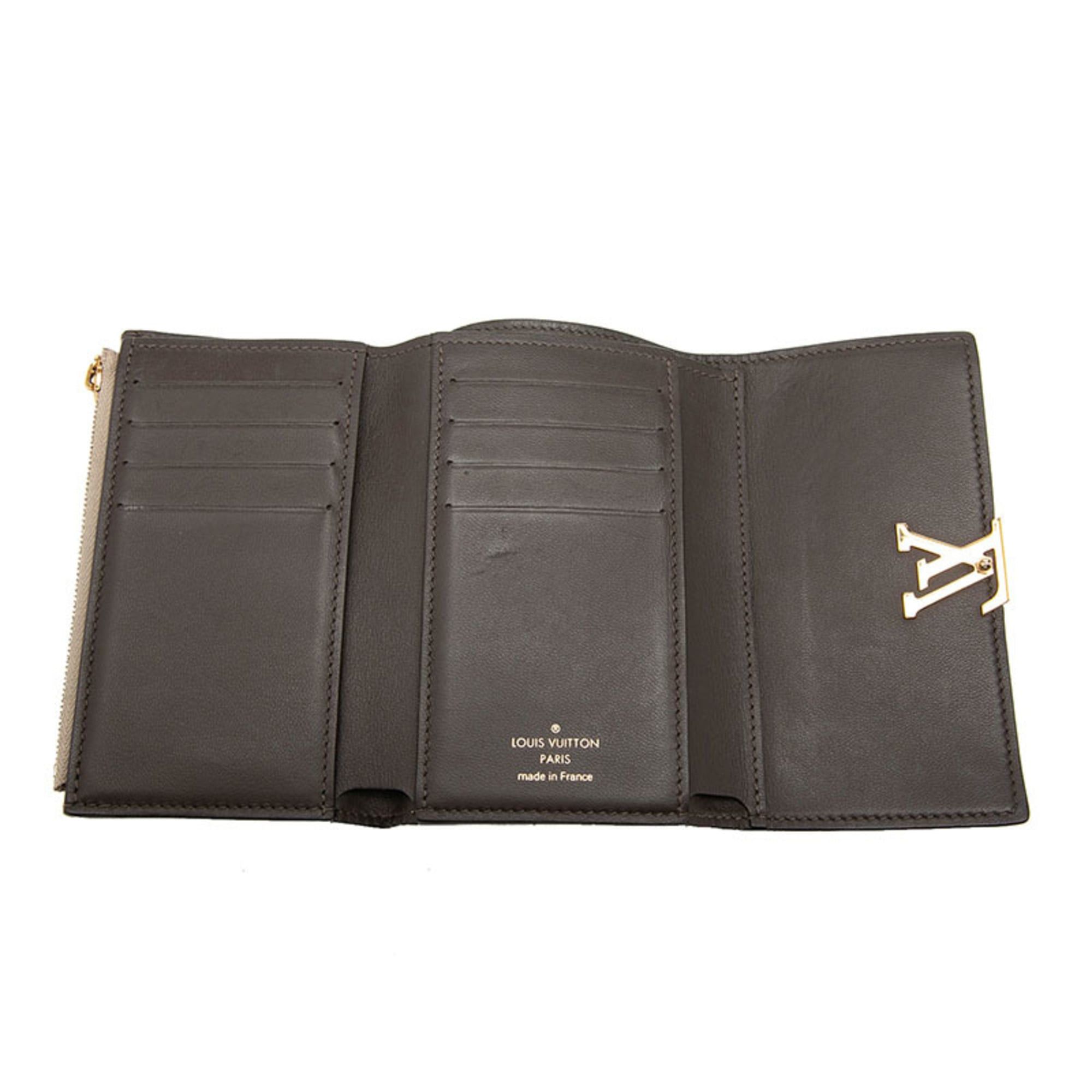 Louis Vuitton Louis Vuitton Portefeuille Capucines Compact Tri-fold Wallet M62159 Galet Beige Taurillon Leather Women's LOUIS VUITTON Size ONE SIZE - 5 Thumbnail