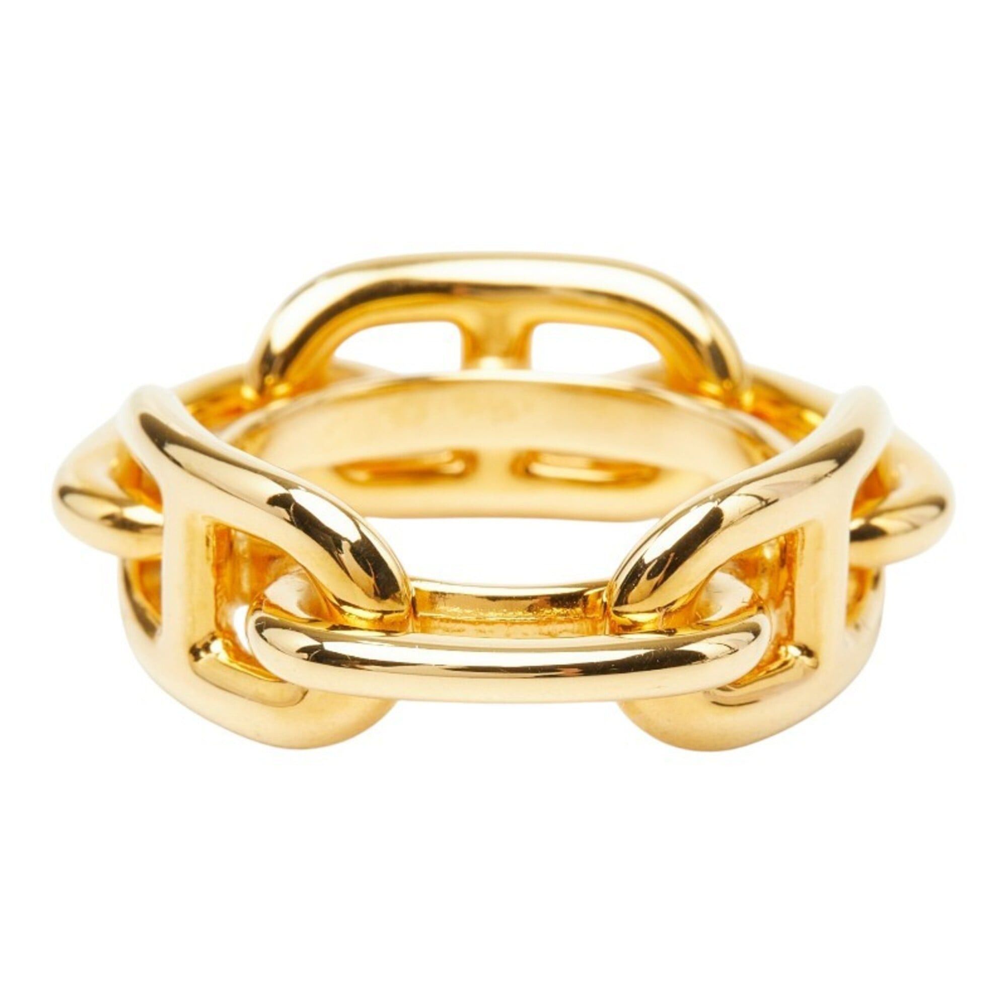 Hermes Hermes Chaine d'Ancre Scarf Muffler Ring Gold Plated Women's HERMES Size ONE SIZE - 4 Thumbnail