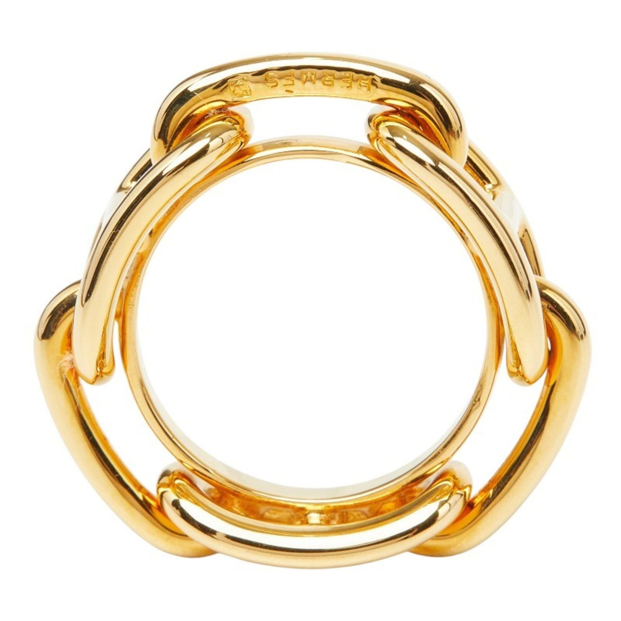 Hermes Hermes Chaine d'Ancre Scarf Muffler Ring Gold Plated Women's HERMES Size ONE SIZE - 5 Thumbnail