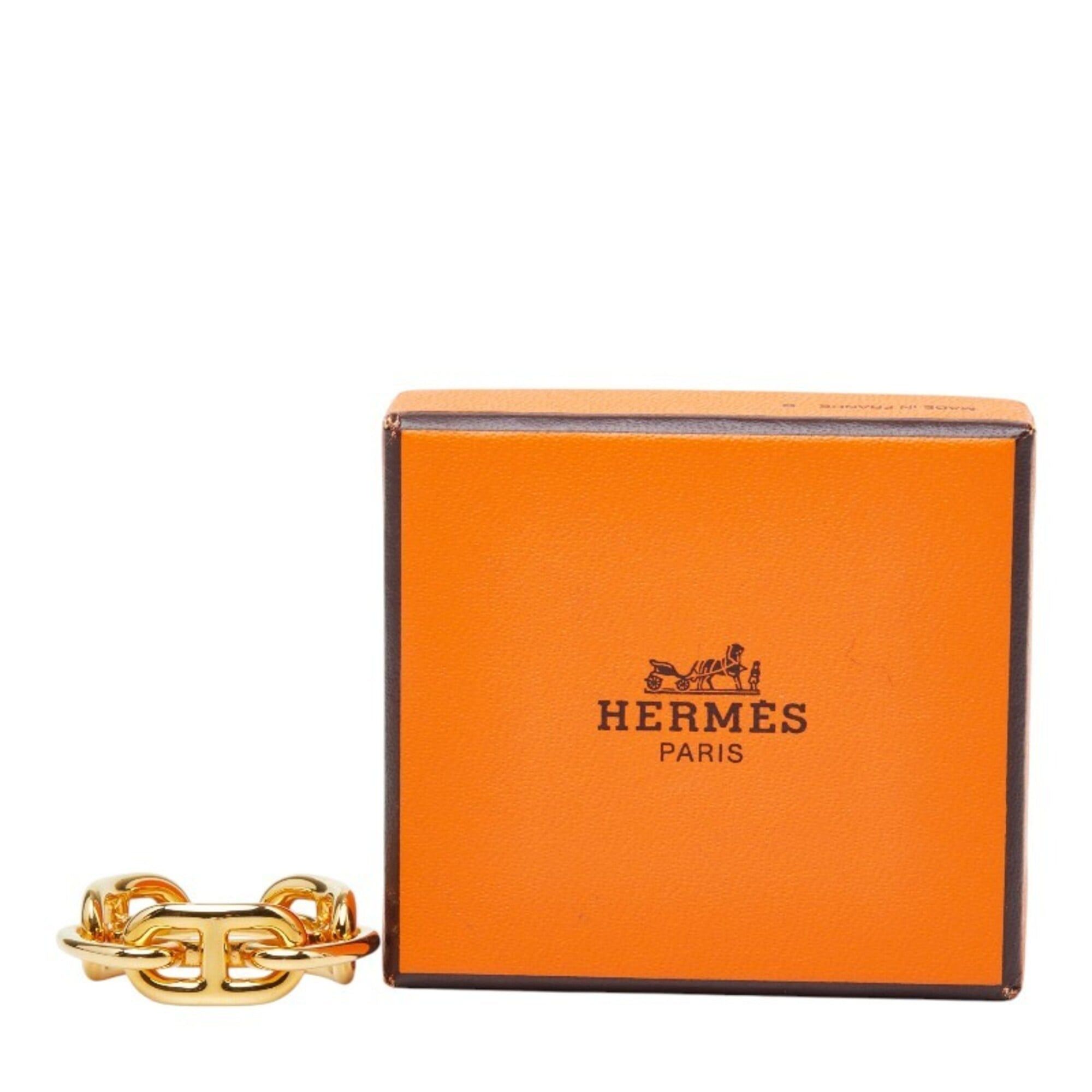 Hermes Hermes Chaine d'Ancre Scarf Muffler Ring Gold Plated Women's HERMES Size ONE SIZE - 6 Thumbnail