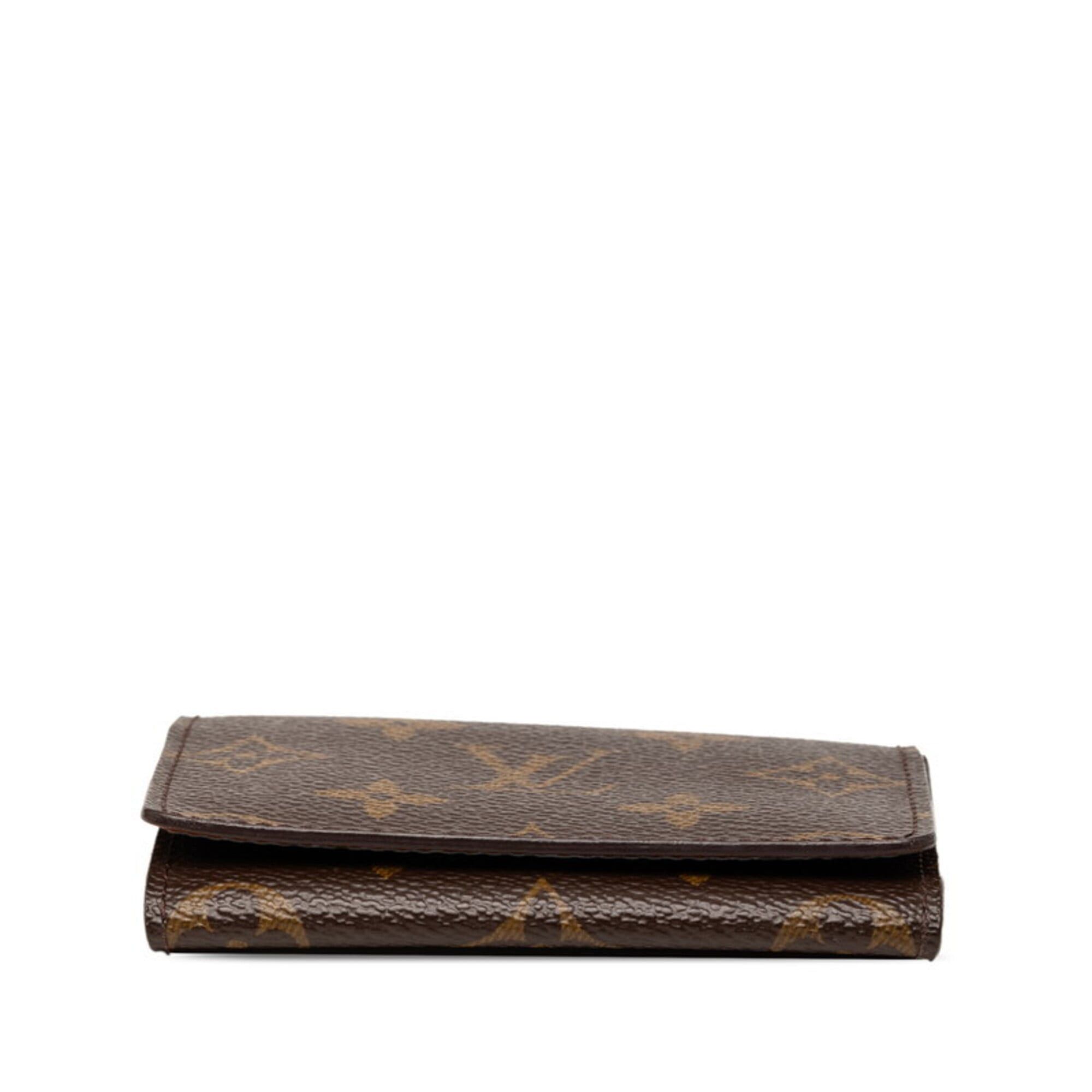 Louis Vuitton Louis Vuitton Monogram Enveloppe Carte de Visite Business Card Holder/Card Case/Pass Case M62920 Brown Leather Women's LOUIS VUITTON Size ONE SIZE - 3 Thumbnail