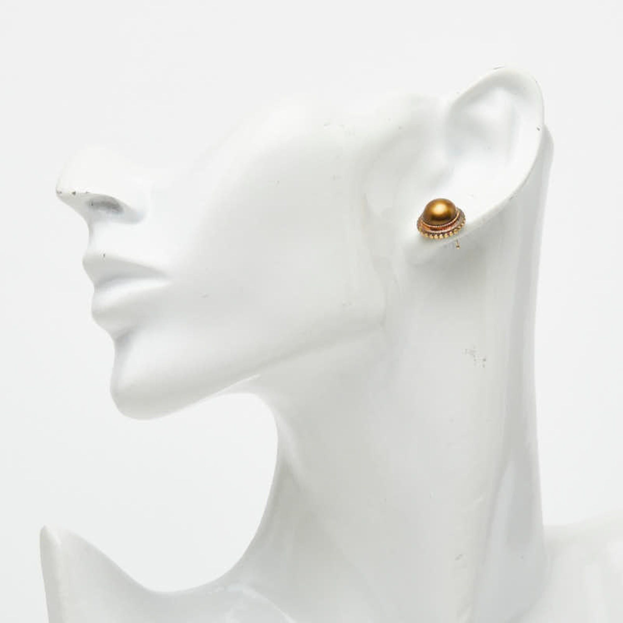 Chanel Chanel Vintage Stud Earrings 99A Women's CHANEL Size ONE SIZE - 5 Thumbnail