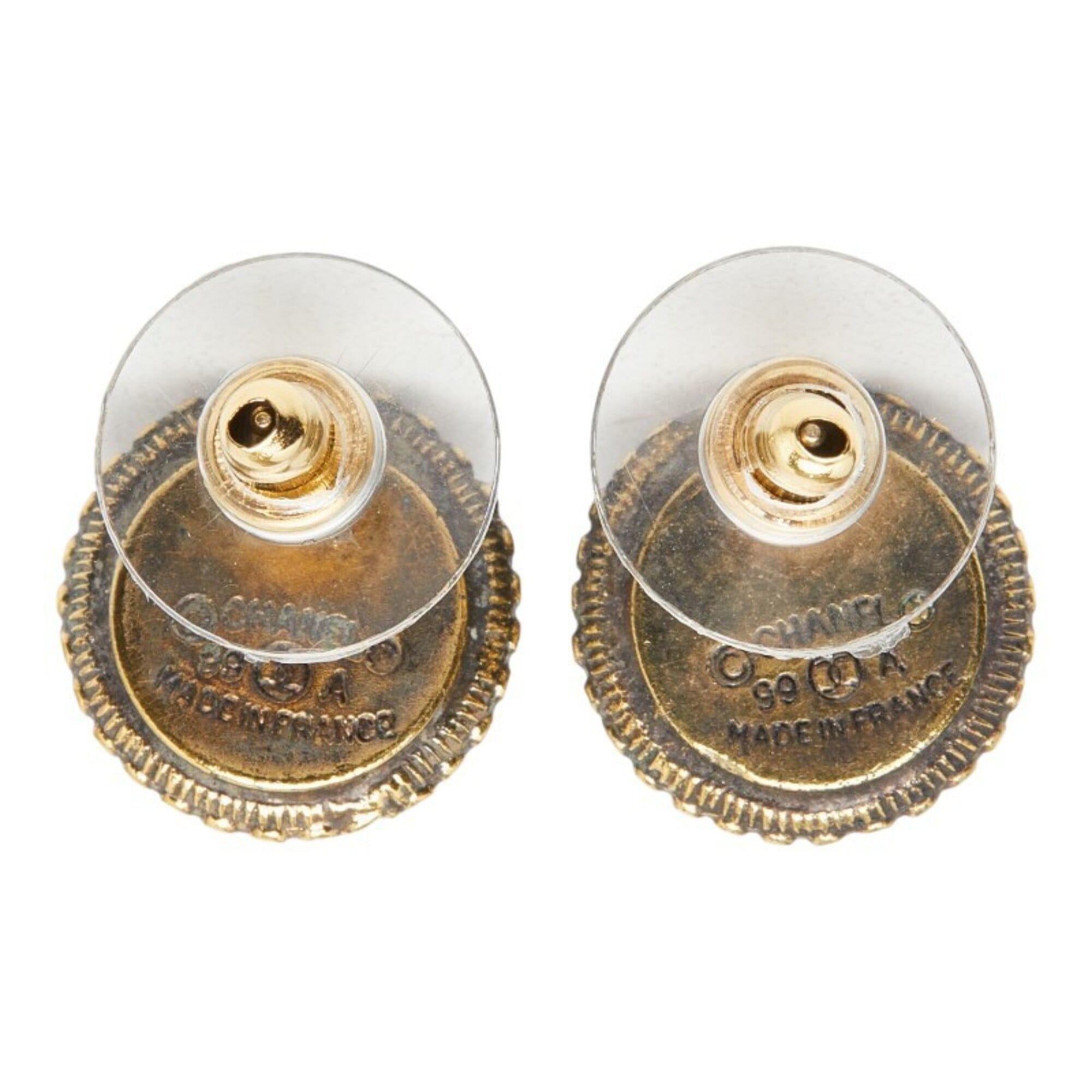 Chanel Chanel Vintage Stud Earrings 99A Women's CHANEL Size ONE SIZE - 3 Thumbnail