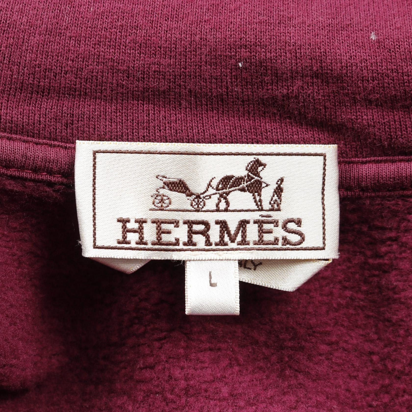 Hermes Hermes Hermes Cotton Nylon Hoodie Textile Sweatshirts & Hoodies DUTY FREE for USA Size ONE SIZE - 3 Thumbnail