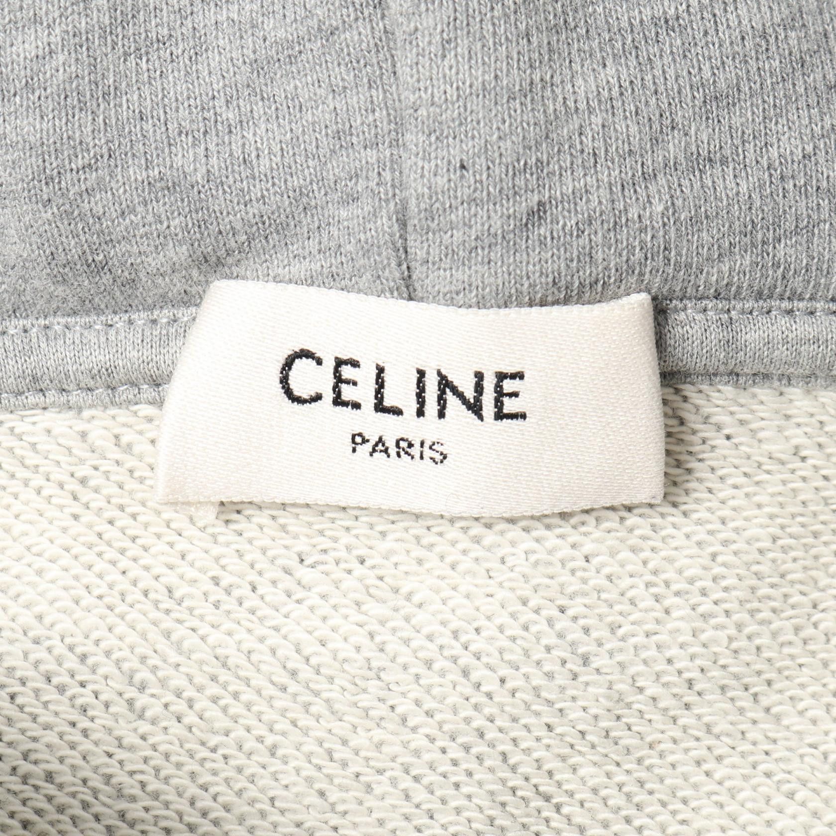 Celine Celine CELINE Logo Loose Cotton Hoodie Textile Sweatshirts & Hoodies DUTY FREE for USA Size ONE SIZE - 3 Thumbnail