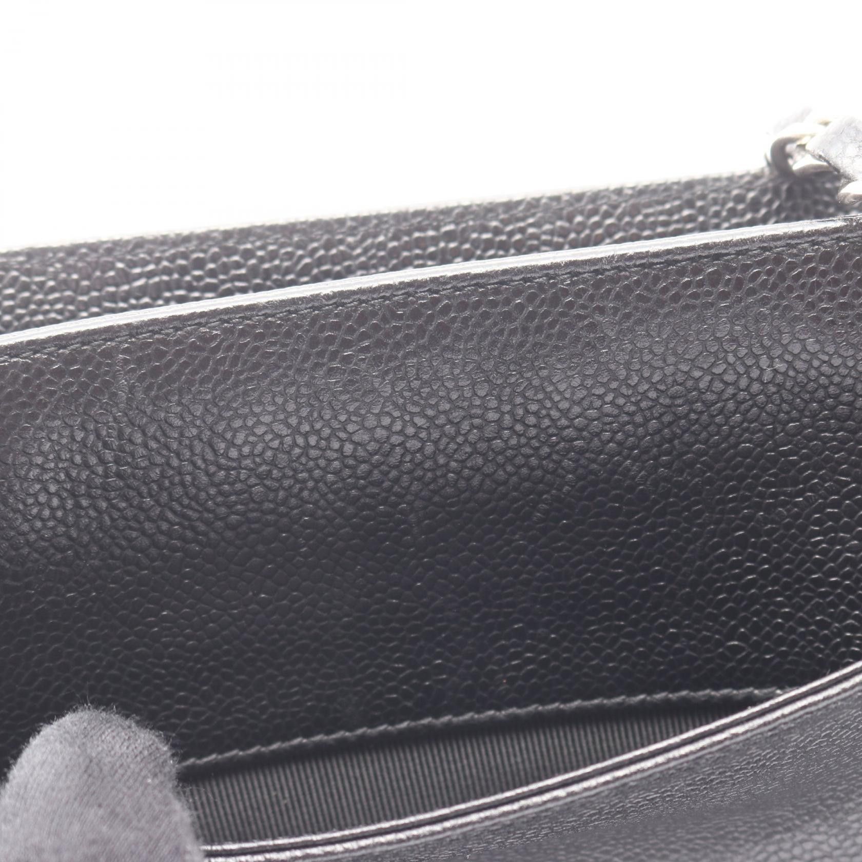 Chanel Chanel CHANEL Triple Coco Mark Grained Calfskin Shoulder Bag Leather Shoulder Bag DUTY FREE for USA Size ONE SIZE - 7 Thumbnail