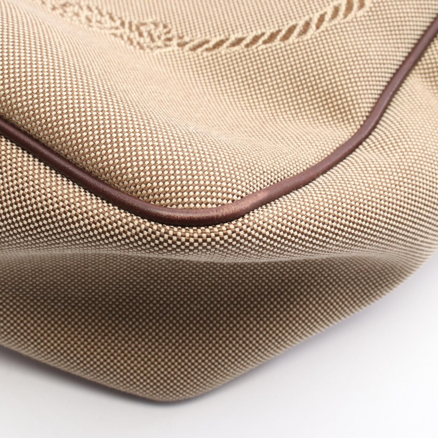 Prada Prada PRADA Logo Jacquard Canvas Leather Shoulder Bag Textile Shoulder Bag 46022 DUTY FREE for USA Size ONE SIZE - 5 Thumbnail
