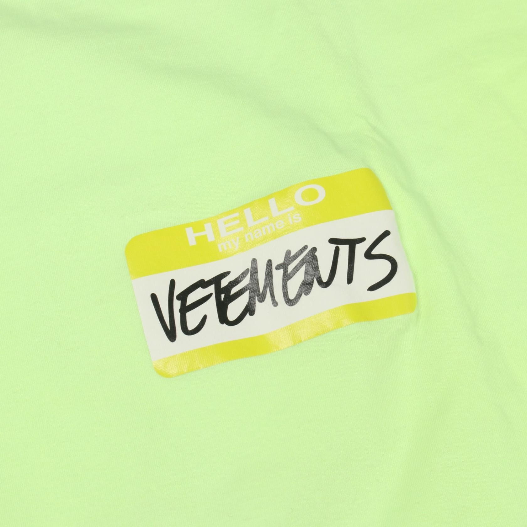 Vetements Vetements VETEMENTS Name Badge Cotton T Shirt Textile T-Shirts DUTY FREE for USA Size ONE SIZE - 9 Thumbnail