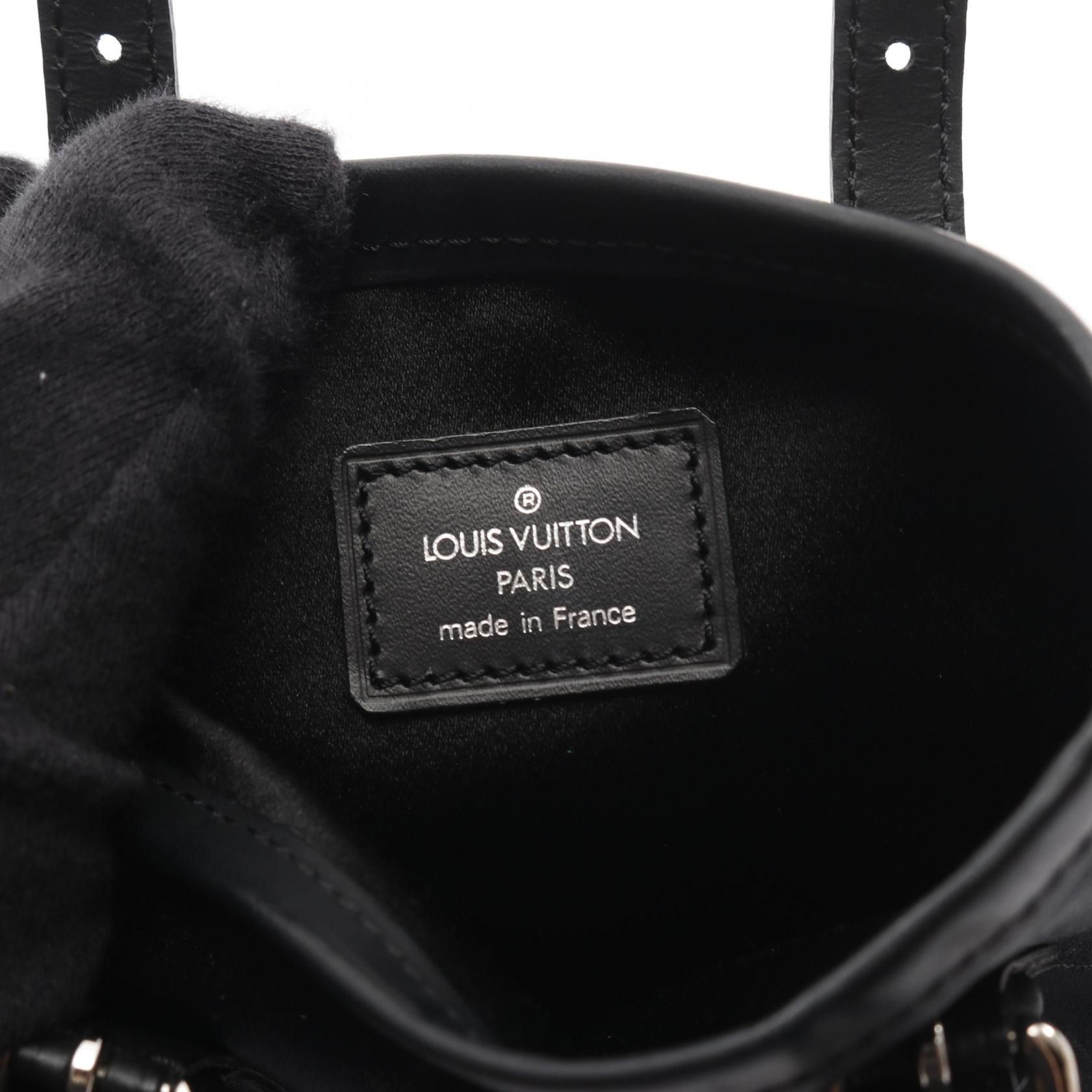 Louis Vuitton Louis Vuitton Louis Vuitton Little Bucket Monogram Satin Handbag Textile Handbag M92144 DUTY FREE for USA Size ONE SIZE - 4 Thumbnail