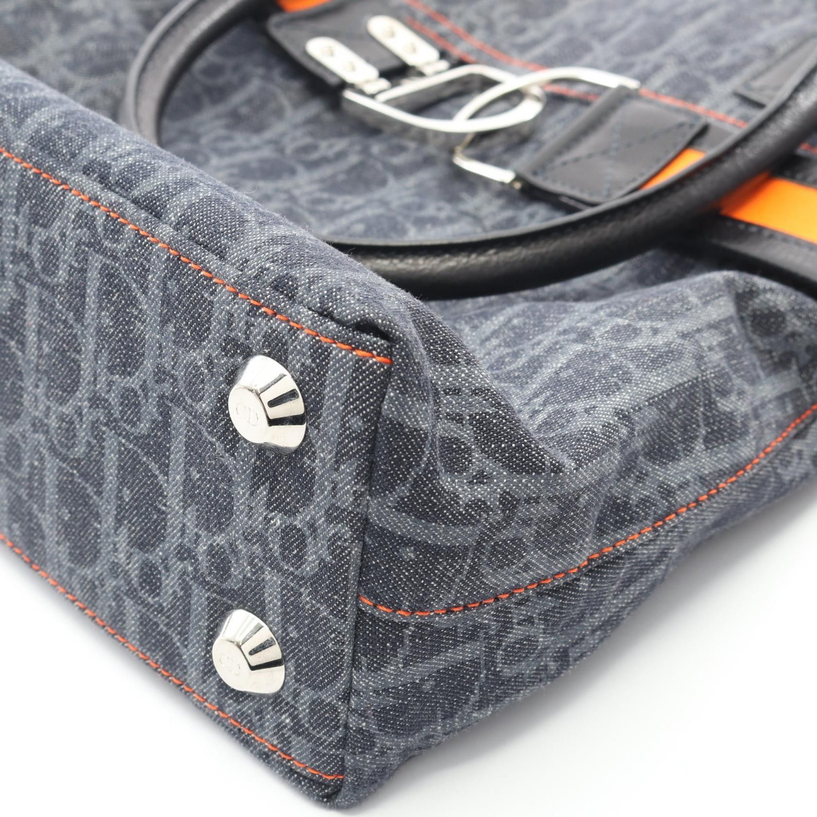 Dior Dior Dior Flight Line Trotter Denim Leather Tote Bag Textile Tote Bag DUTY FREE for USA Size ONE SIZE - 5 Thumbnail
