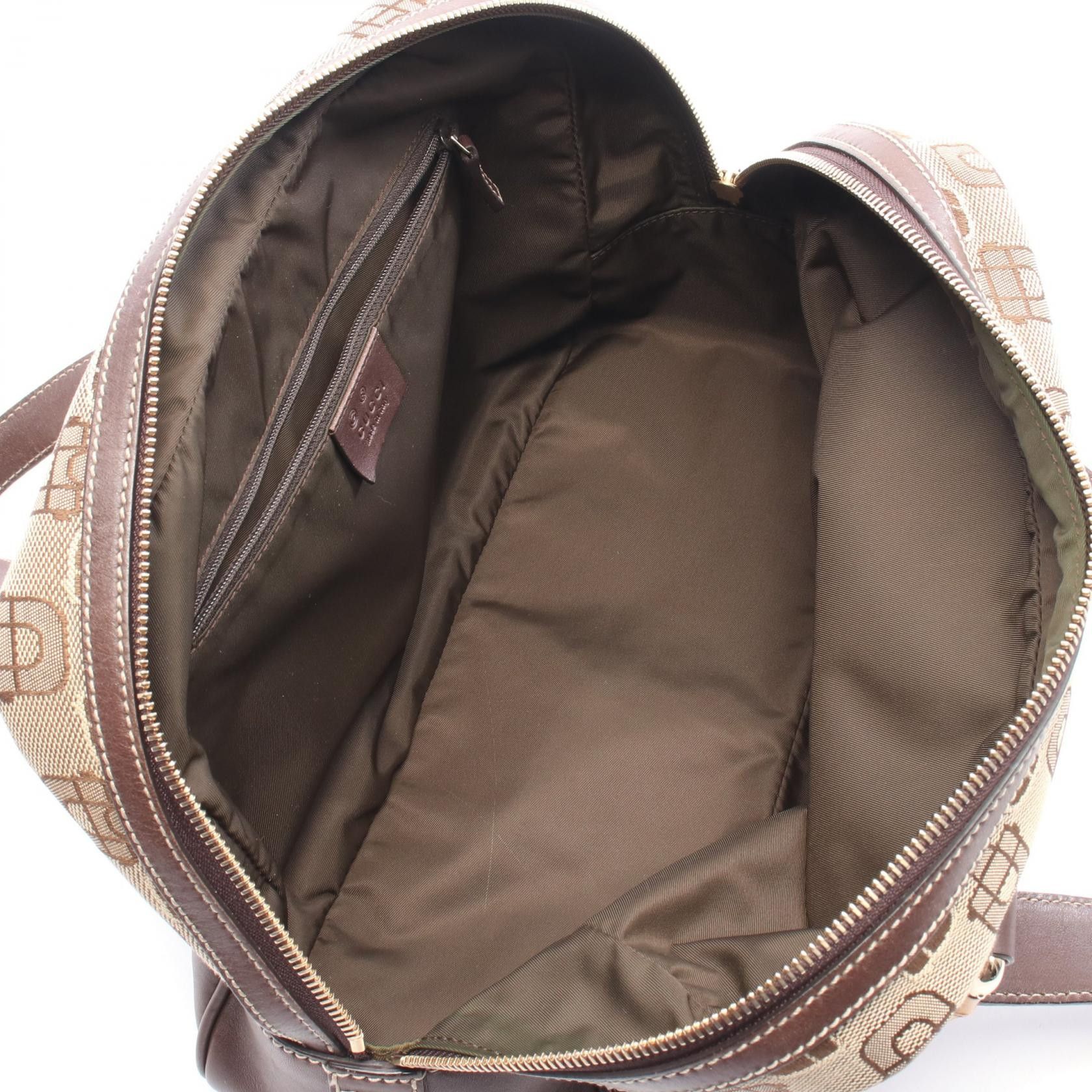 Gucci Gucci Gucci Bamboo Horsebit Canvas Leather Handbag Leather Handbag 248271 DUTY FREE for USA Size ONE SIZE - 3 Thumbnail