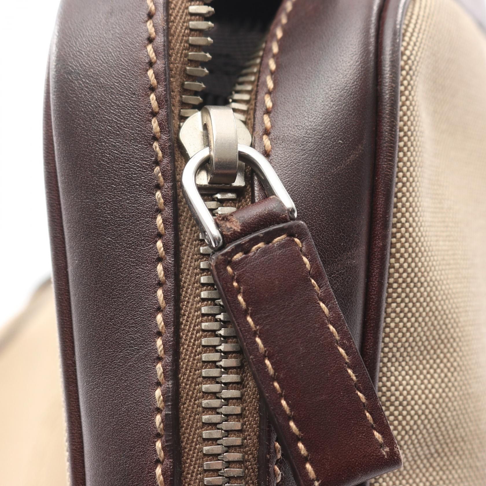 Prada Prada PRADA Canvas Leather Handbag Leather Handbag DUTY FREE for USA Size ONE SIZE - 9 Thumbnail