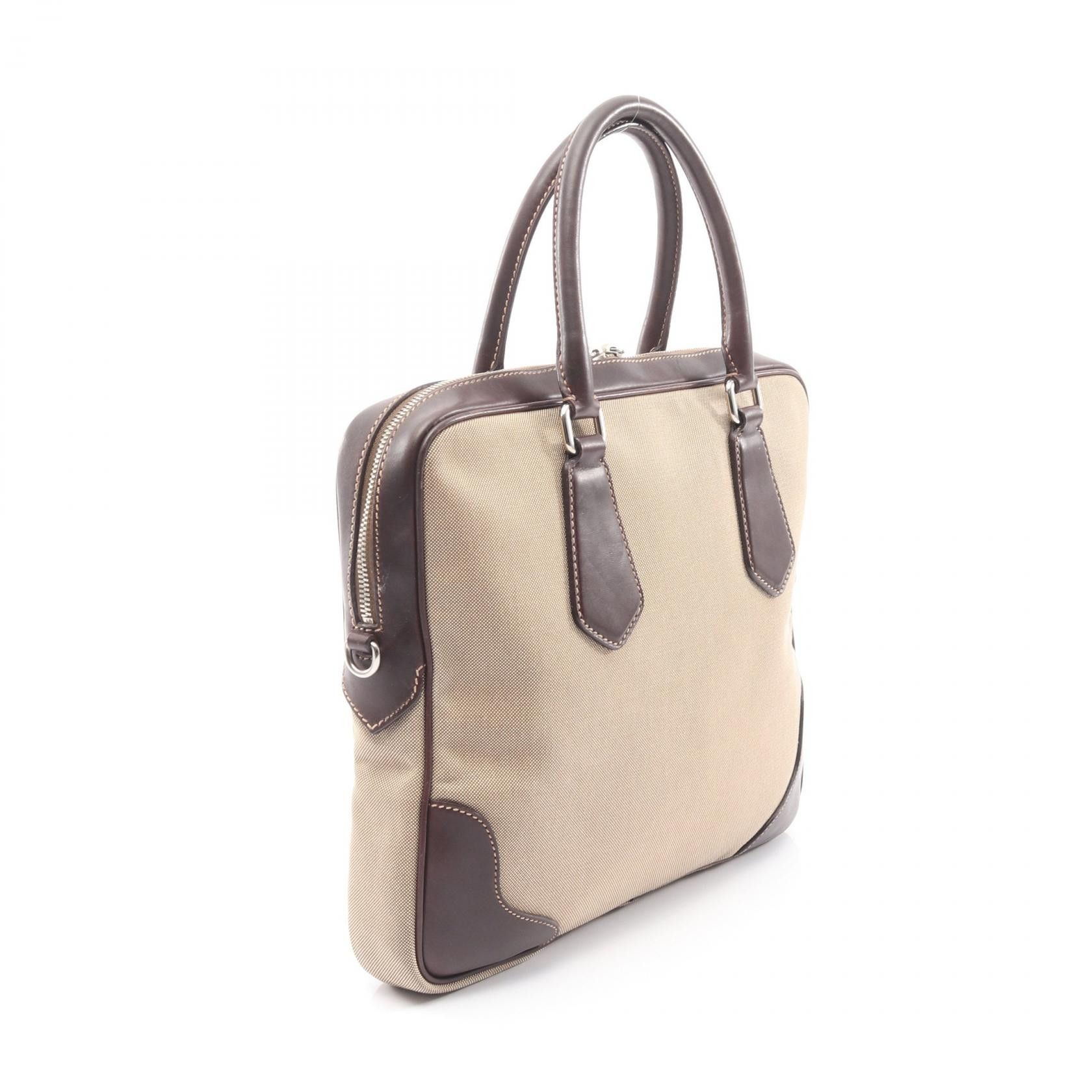 Prada Prada PRADA Canvas Leather Handbag Leather Handbag DUTY FREE for USA Size ONE SIZE - 2 Thumbnail
