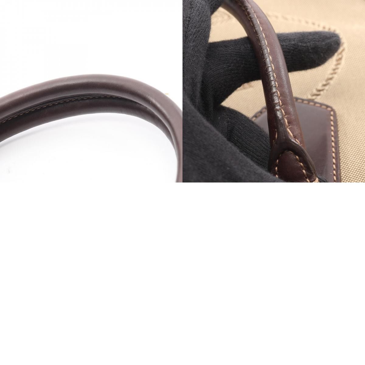 Prada Prada PRADA Canvas Leather Handbag Leather Handbag DUTY FREE for USA Size ONE SIZE - 10 Thumbnail
