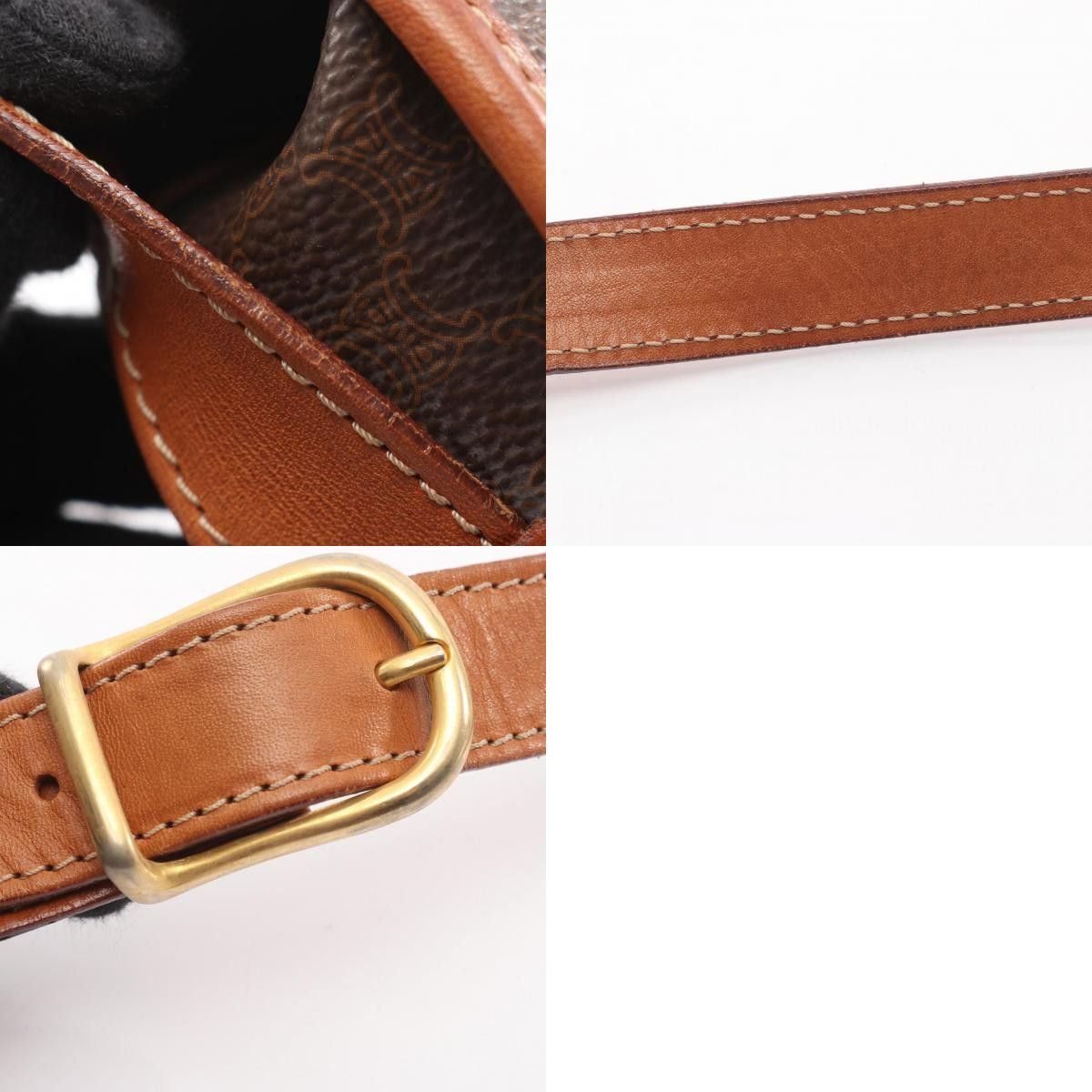 Celine Celine CELINE Macadam Coated Canvas Leather Shoulder Bag Plastic / Synthetic Shoulder Bag DUTY FREE for USA Size ONE SIZE - 10 Thumbnail