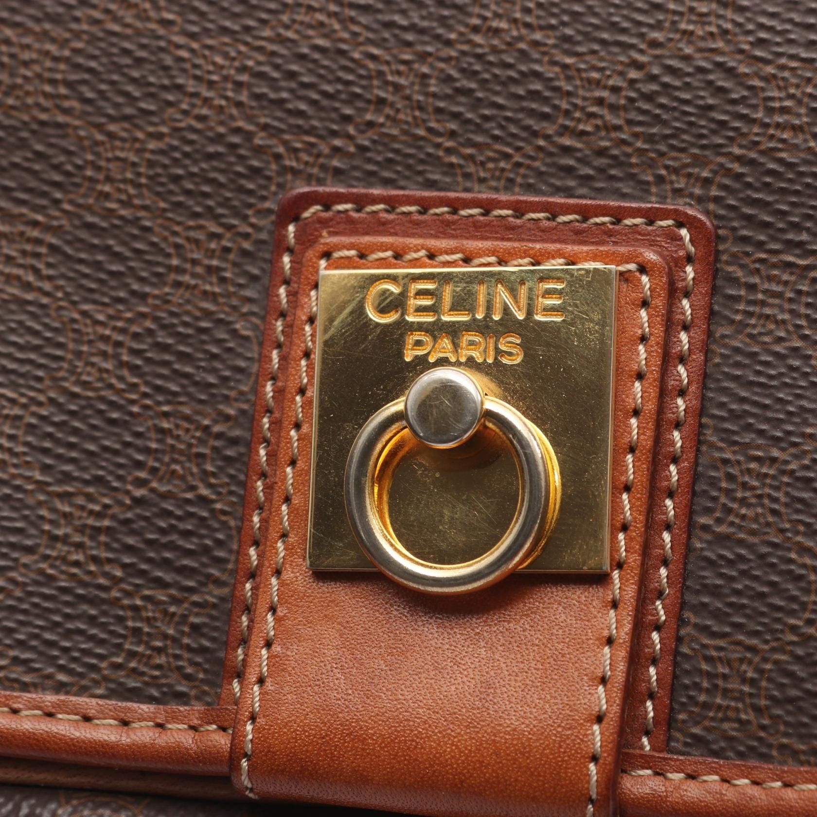 Celine Celine CELINE Macadam Coated Canvas Leather Shoulder Bag Plastic / Synthetic Shoulder Bag DUTY FREE for USA Size ONE SIZE - 7 Thumbnail