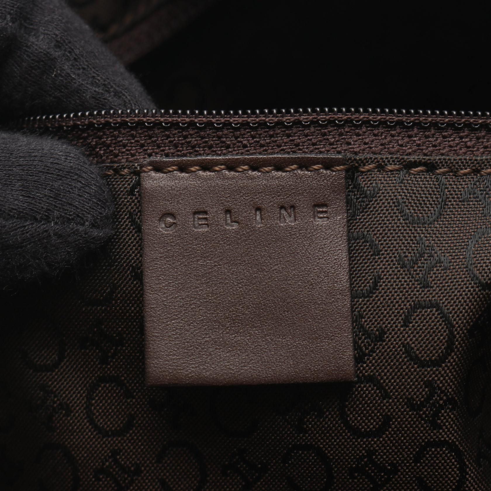 Celine Celine CELINE C Sulky Canvas Leather Boston Bag Leather Travel Bag DUTY FREE for USA Size ONE SIZE - 4 Thumbnail