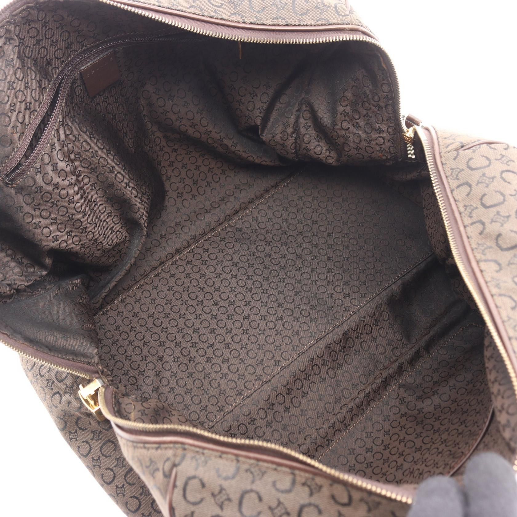 Celine Celine CELINE C Sulky Canvas Leather Boston Bag Leather Travel Bag DUTY FREE for USA Size ONE SIZE - 3 Thumbnail