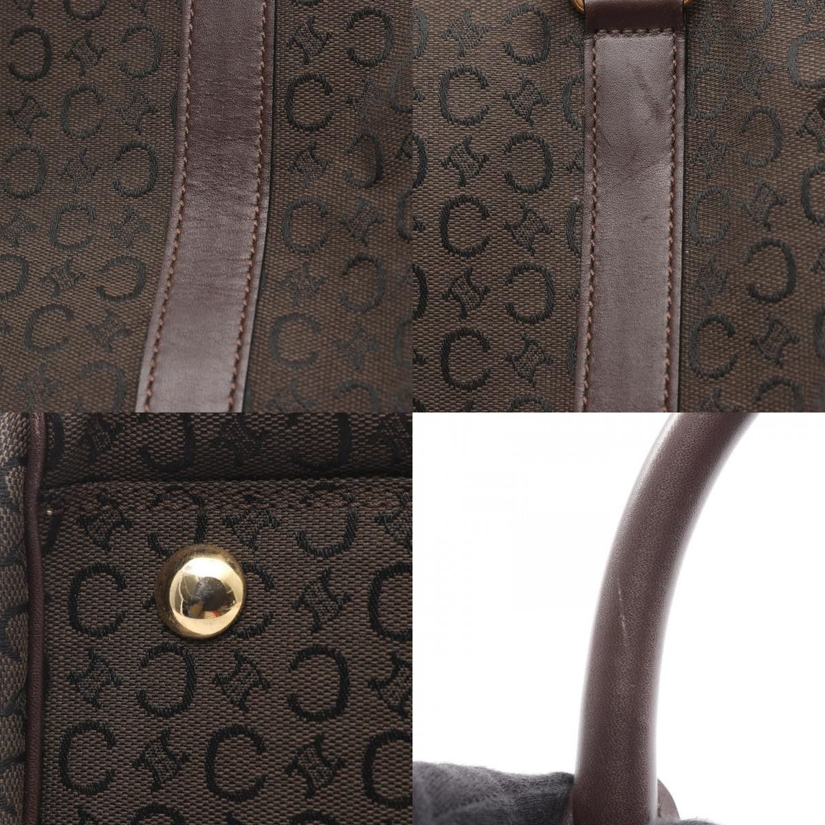 Celine Celine CELINE C Sulky Canvas Leather Boston Bag Leather Travel Bag DUTY FREE for USA Size ONE SIZE - 10 Thumbnail