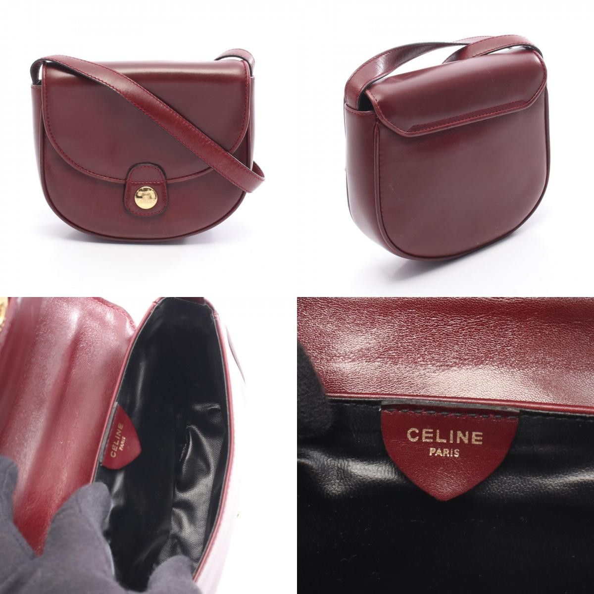 Celine Celine CELINE Triomphe Leather Shoulder Bag Leather Shoulder Bag DUTY FREE for USA Size ONE SIZE - 9 Thumbnail