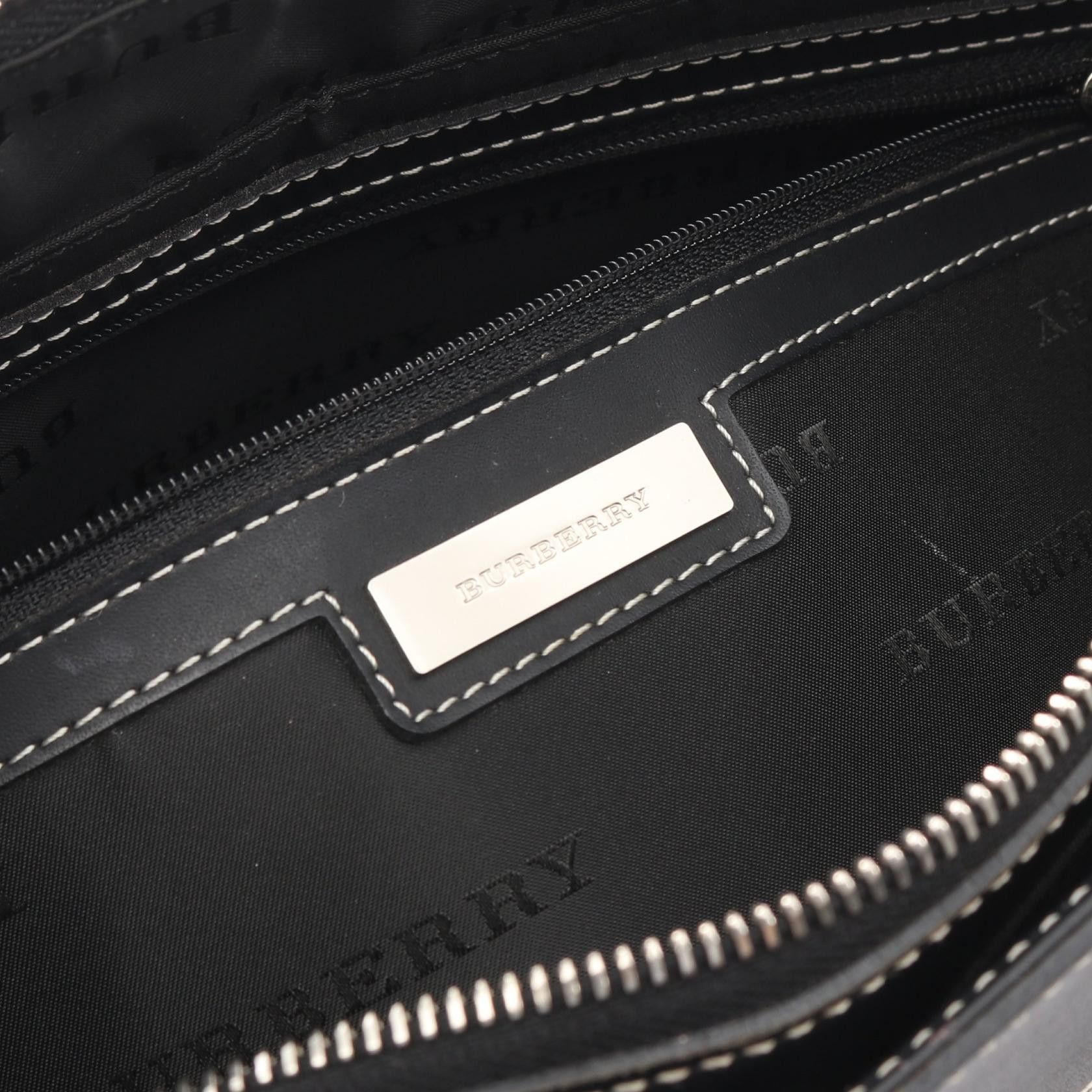 Burberry Burberry Burberry Canvas Leather Handbag Leather Handbag DUTY FREE for USA Size ONE SIZE - 4 Thumbnail