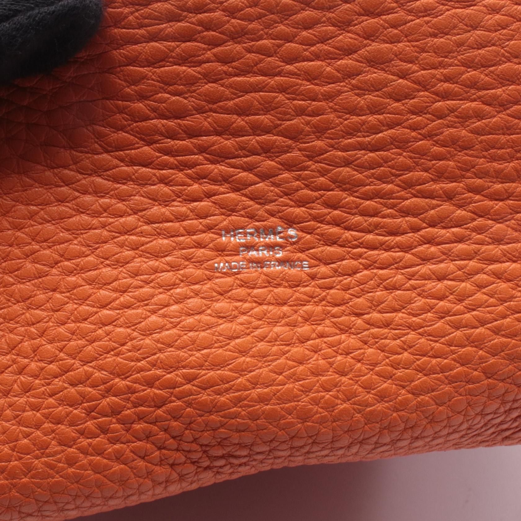 Hermes Hermes Hermes Market PM Togo Leather Shoulder Bag Leather Shoulder Bag Stamp L (2008) DUTY FREE for USA Size ONE SIZE - 4 Thumbnail