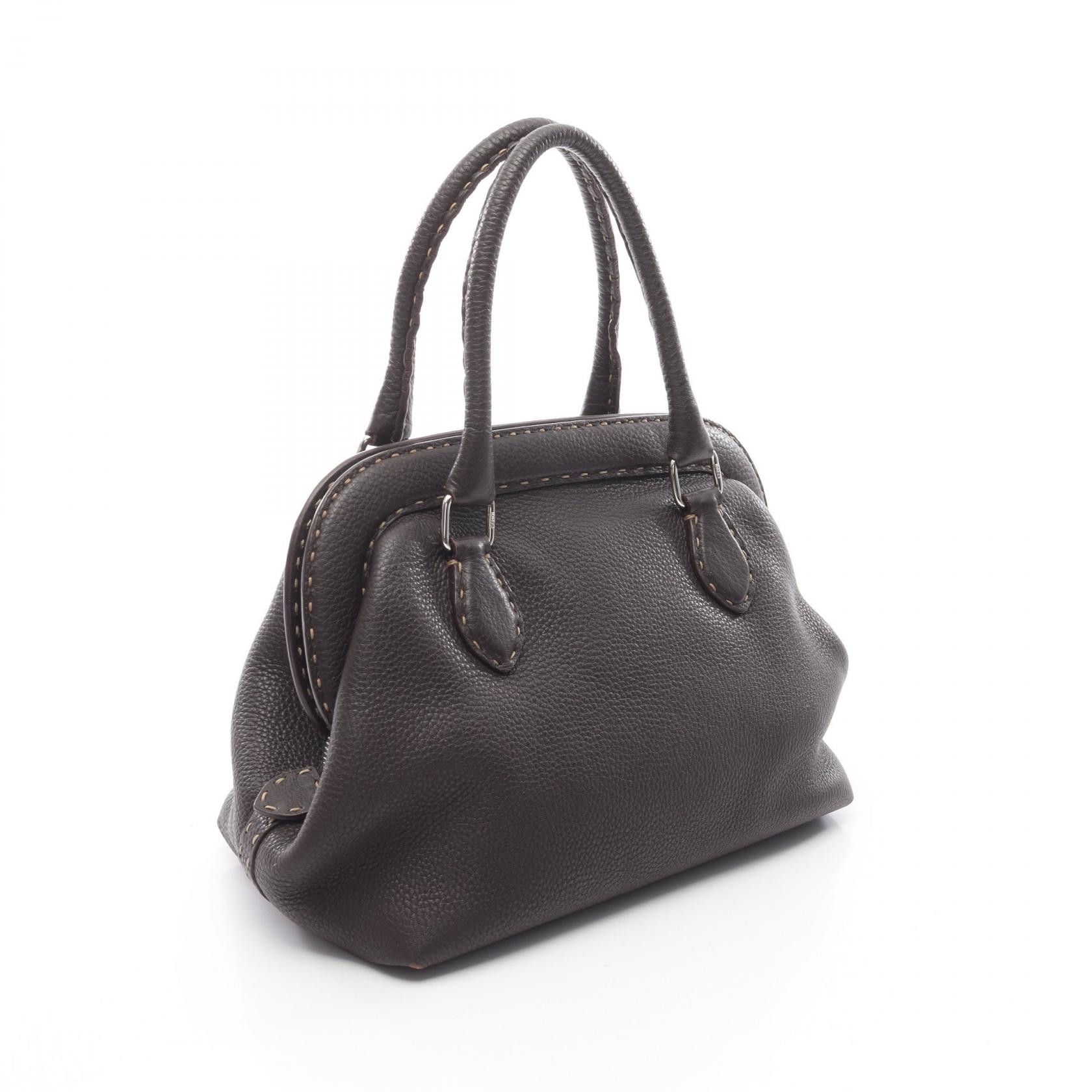 Fendi Fendi Fendi Selleria Leather Handbag Leather Handbag DUTY FREE for USA Size ONE SIZE - 2 Thumbnail