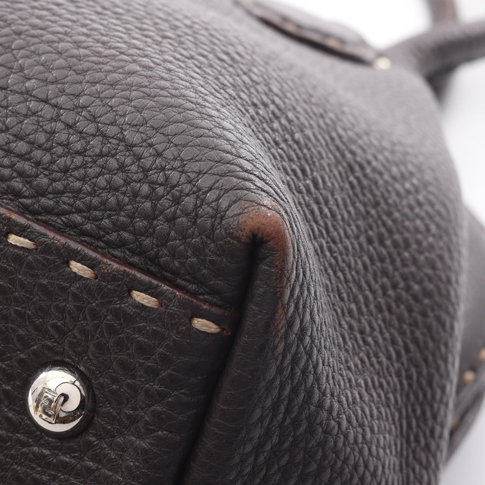 Fendi Fendi Fendi Selleria Leather Handbag Leather Handbag DUTY FREE for USA Size ONE SIZE - 5 Thumbnail