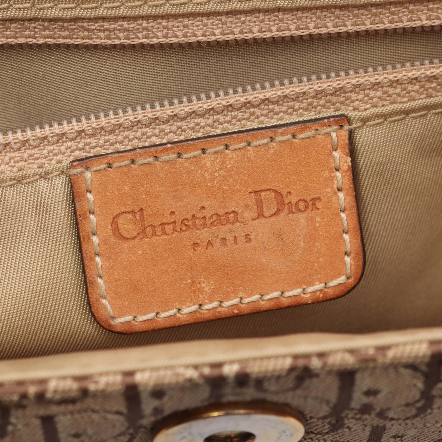 Dior Dior Dior Street Chic Trotter Canvas Leather Shoulder Bag Leather Shoulder Bag DUTY FREE for USA Size ONE SIZE - 4 Thumbnail