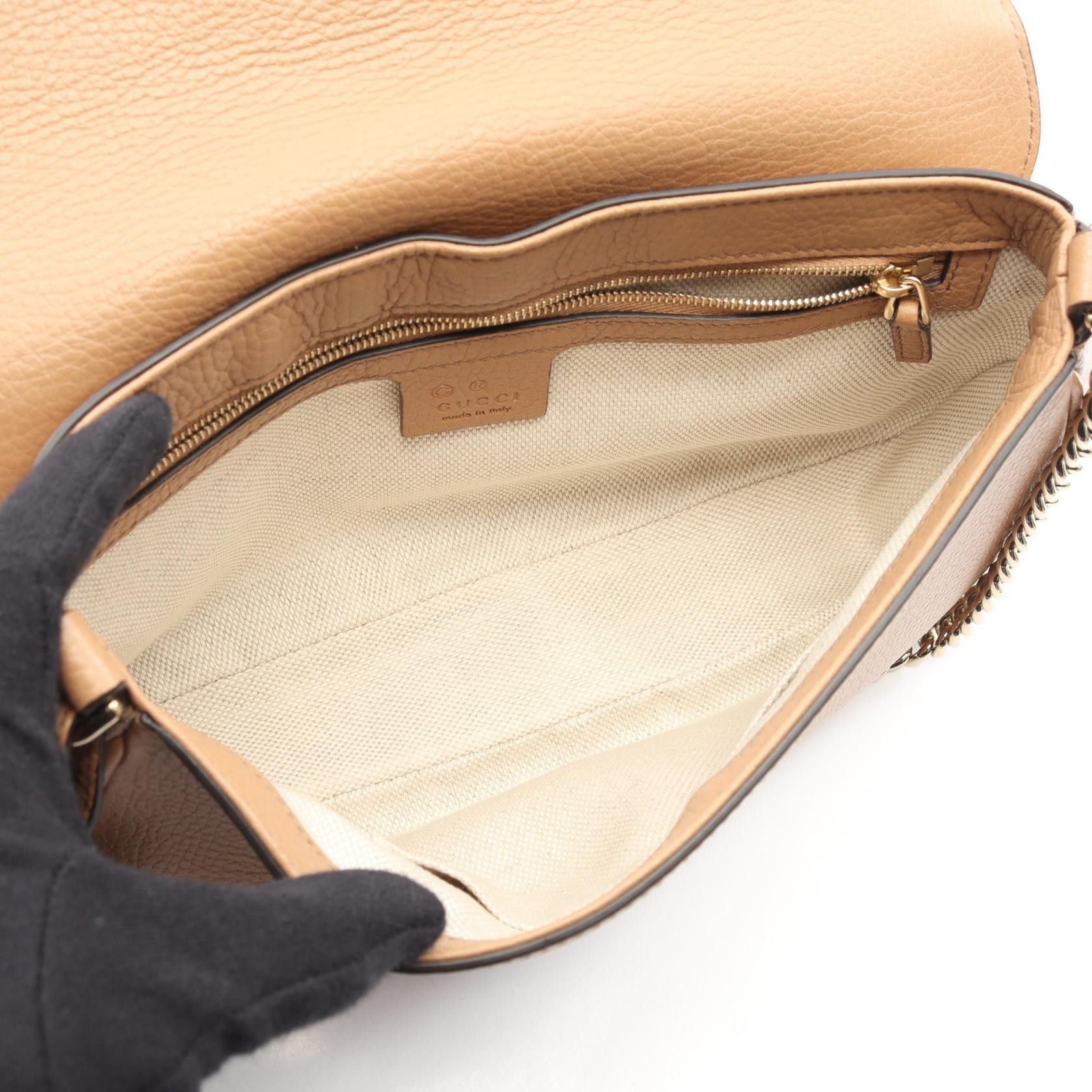 Gucci Gucci Gucci Soho Interlocking G Leather Shoulder Bag Leather Shoulder Bag 536224 DUTY FREE for USA Size ONE SIZE - 3 Thumbnail