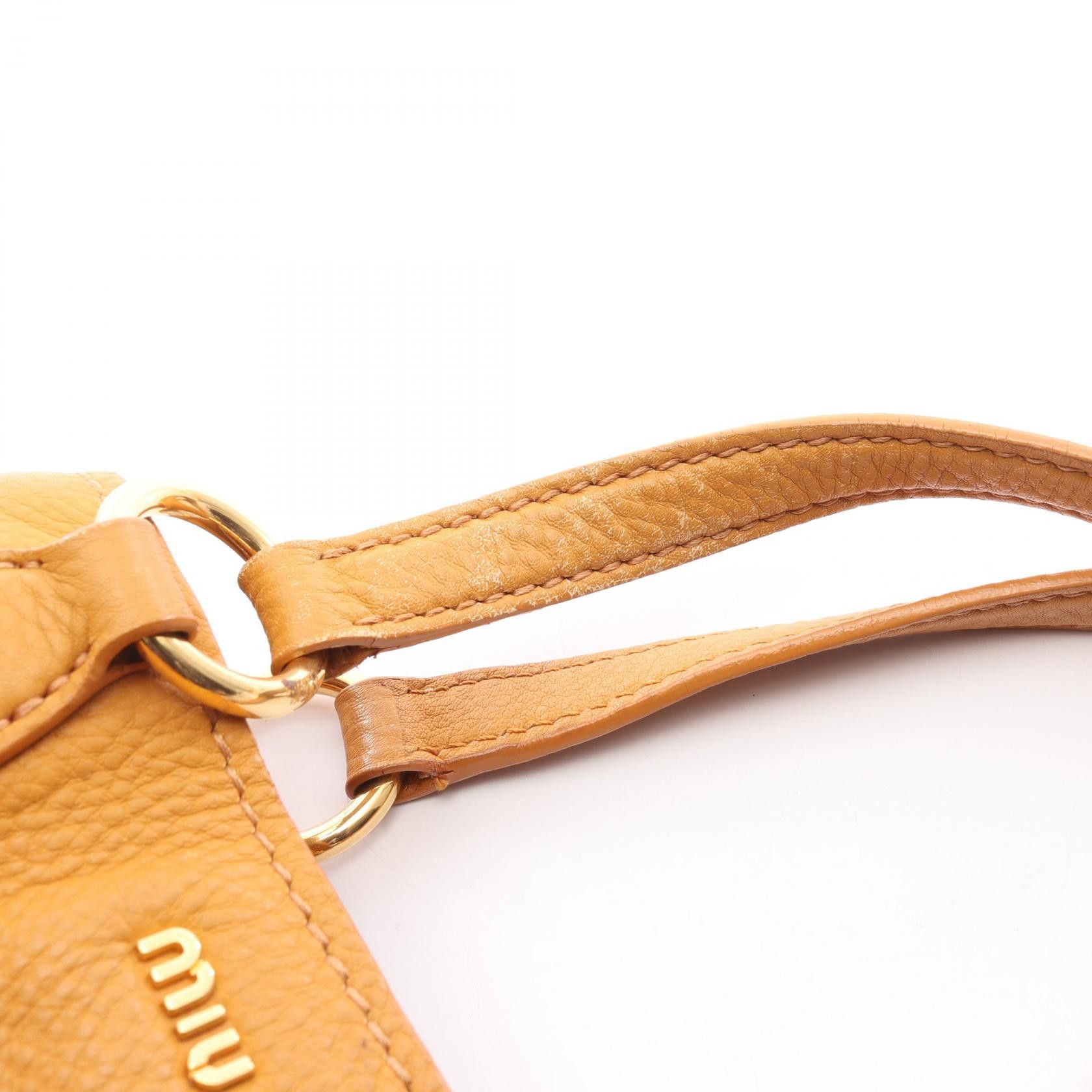 Miu Miu Miu Miu Miu Miu VITELLO CARIBU Leather Handbag Leather Handbag DUTY FREE for USA Size ONE SIZE - 8 Thumbnail