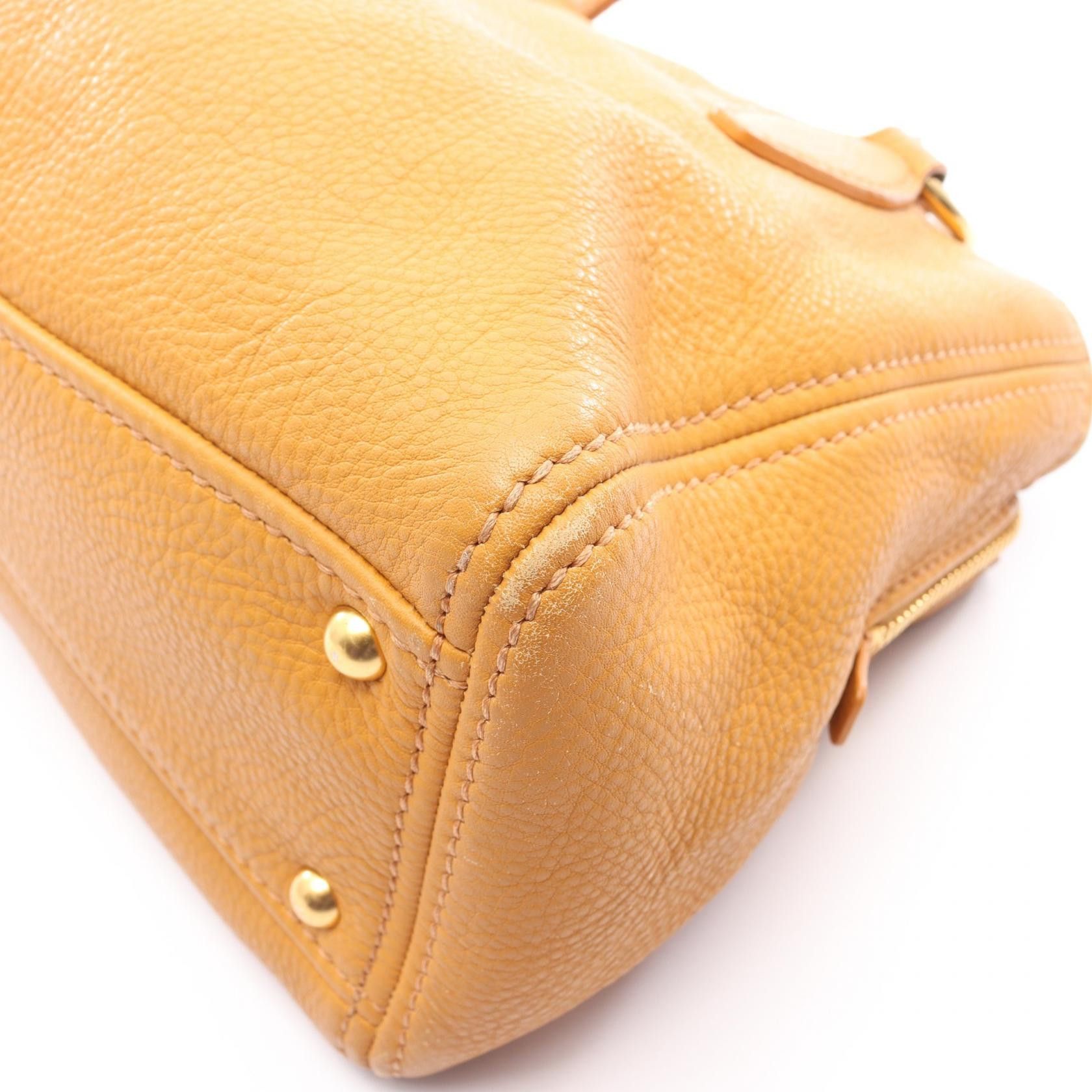 Miu Miu Miu Miu Miu Miu VITELLO CARIBU Leather Handbag Leather Handbag DUTY FREE for USA Size ONE SIZE - 5 Thumbnail