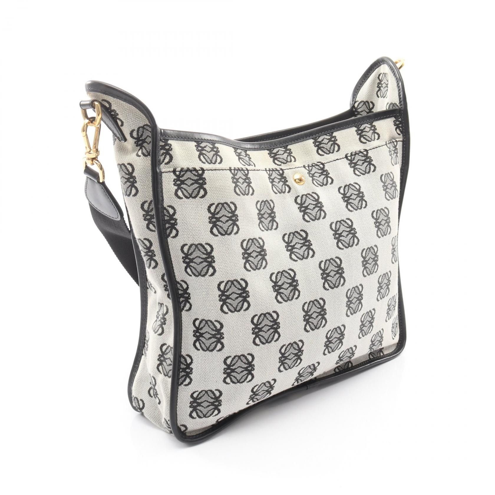 Loewe Loewe Loewe Anagram Canvas Leather Shoulder Bag Leather Shoulder Bag DUTY FREE for USA Size ONE SIZE - 2 Thumbnail