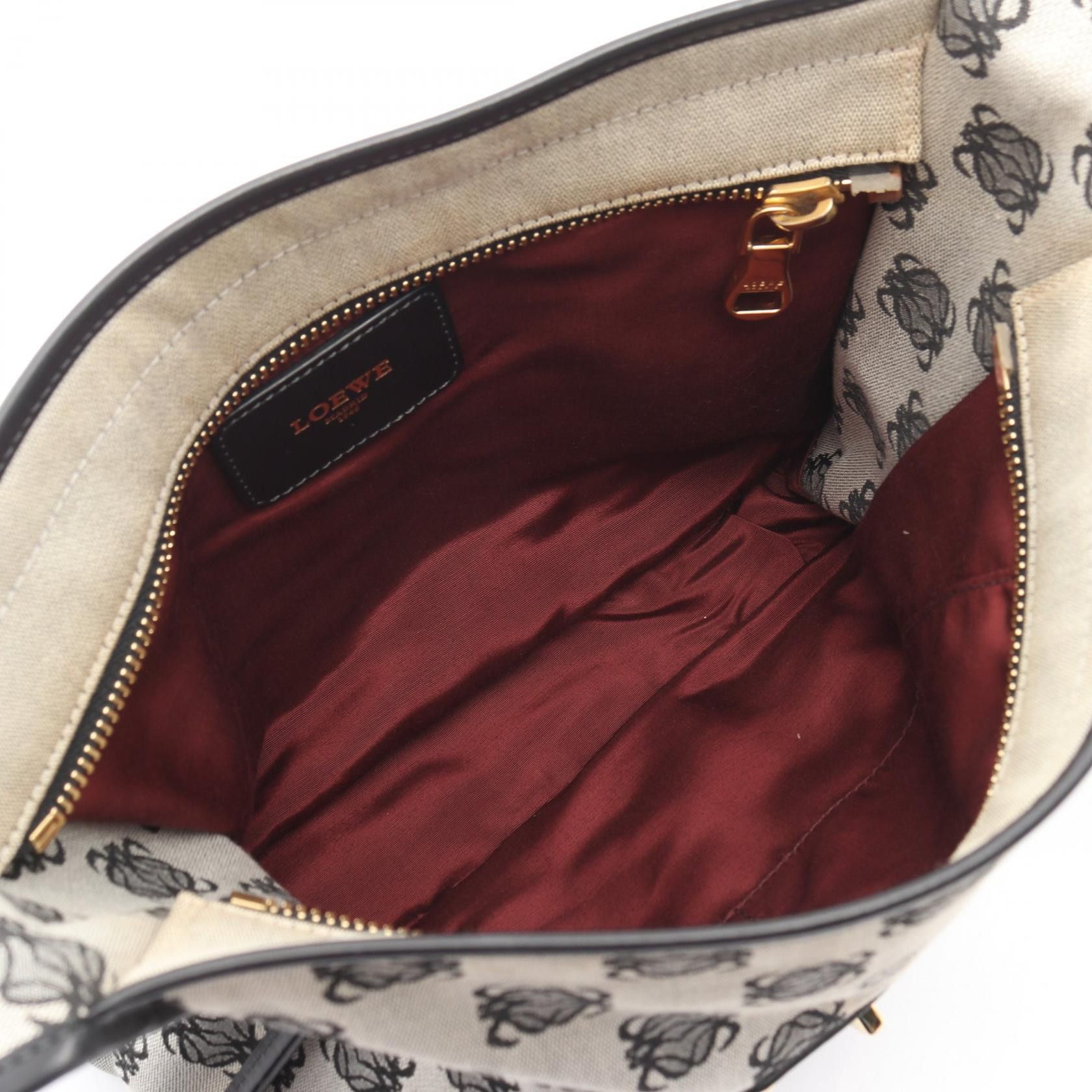 Loewe Loewe Loewe Anagram Canvas Leather Shoulder Bag Leather Shoulder Bag DUTY FREE for USA Size ONE SIZE - 3 Thumbnail