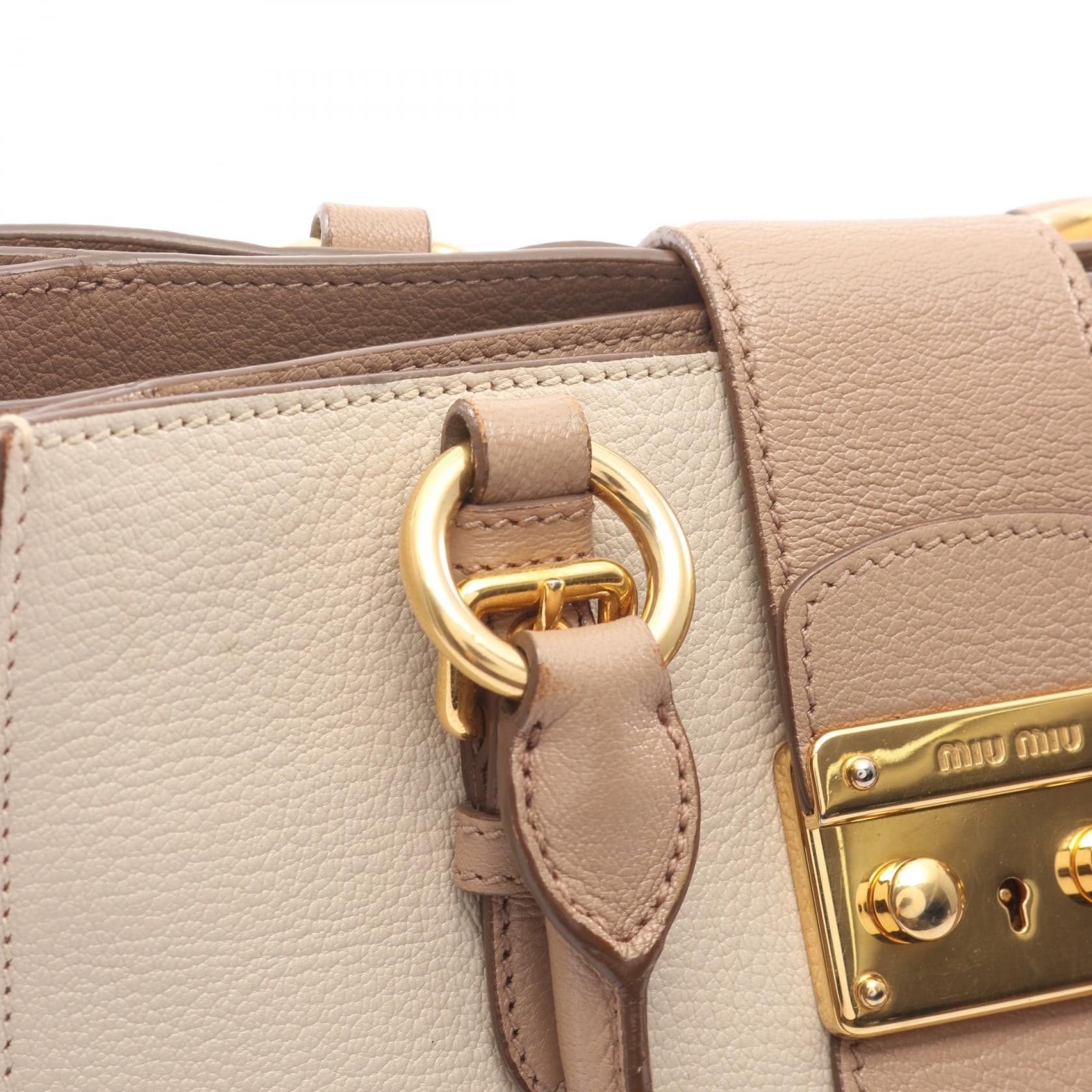 Miu Miu Miu Miu Miu Miu MADRAS Leather Tote Bag Leather Tote Bag DUTY FREE for USA Size ONE SIZE - 7 Thumbnail
