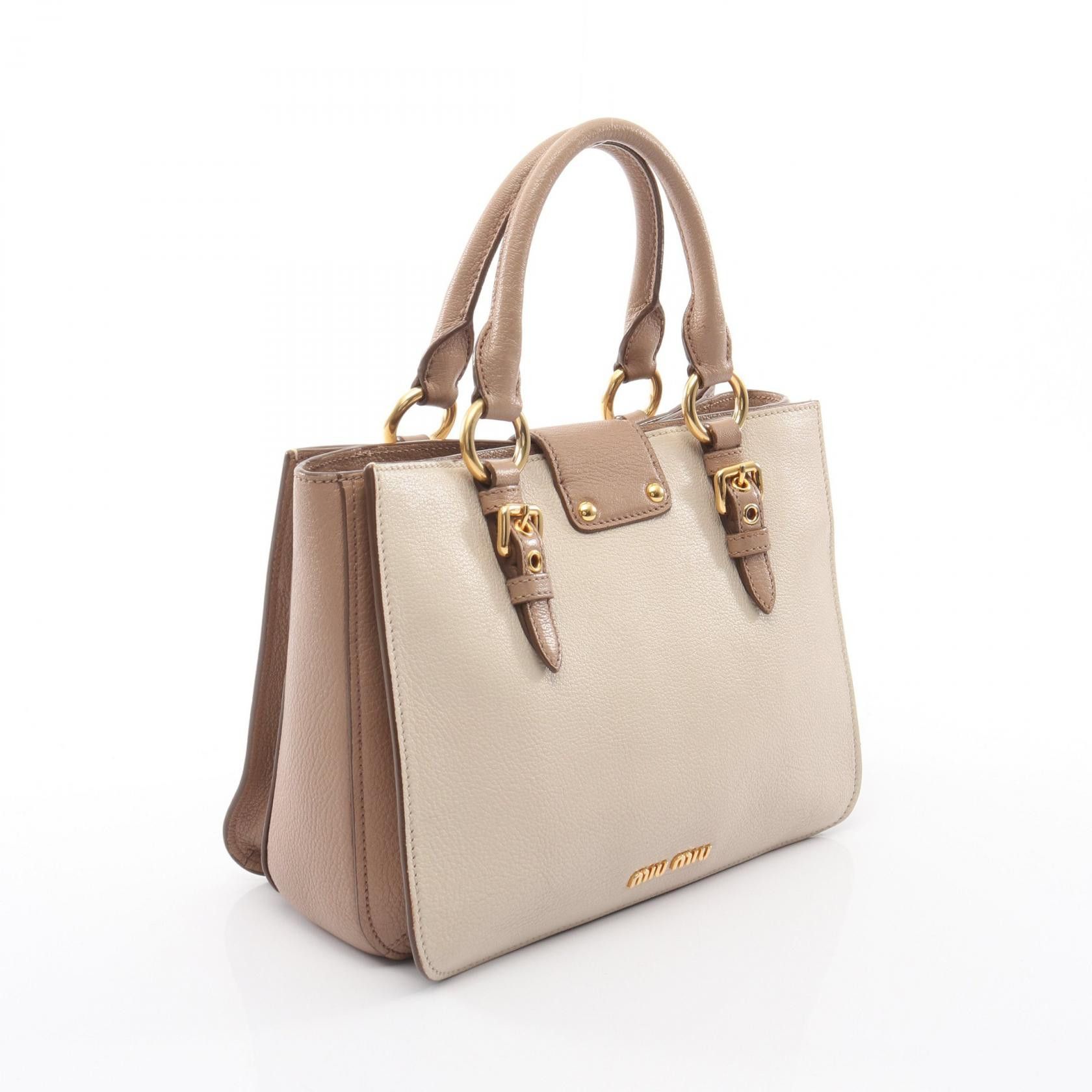 Miu Miu Miu Miu Miu Miu MADRAS Leather Tote Bag Leather Tote Bag DUTY FREE for USA Size ONE SIZE - 2 Thumbnail