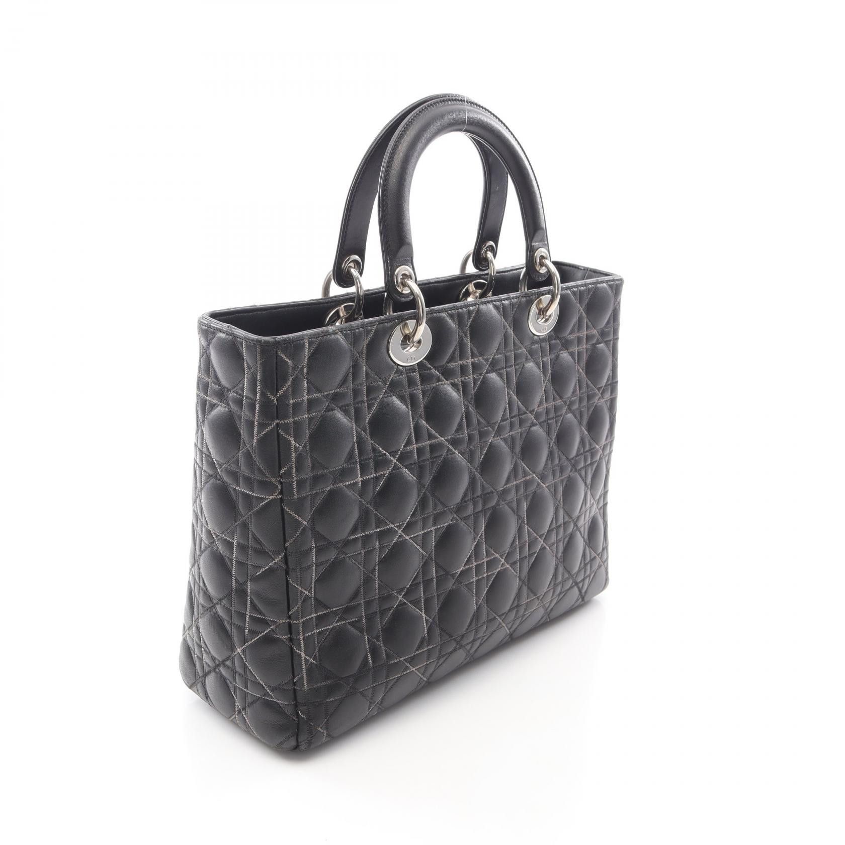 Dior Dior Dior Lady Dior Leather Handbag Leather Handbag DUTY FREE for USA Size ONE SIZE - 2 Thumbnail