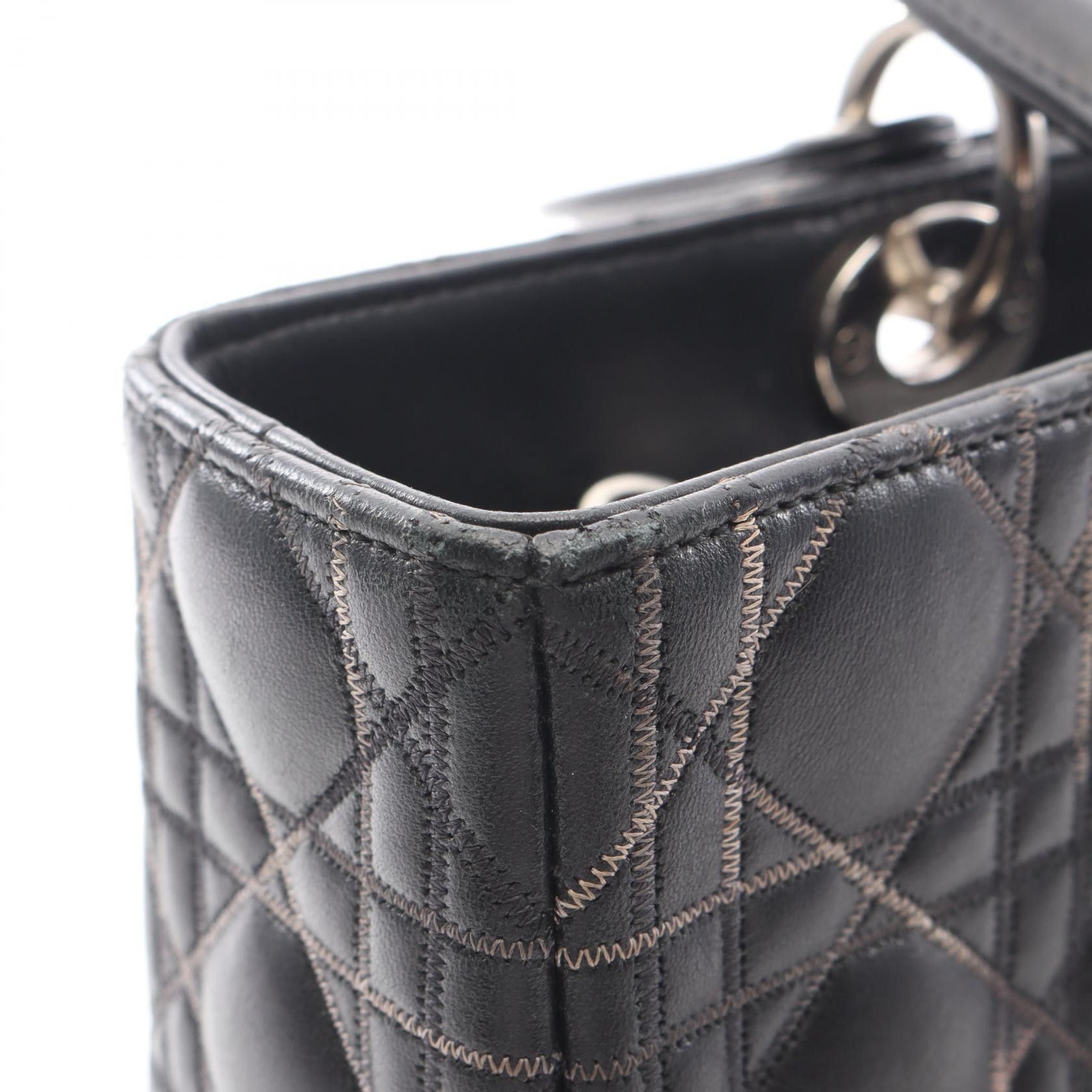 Dior Dior Dior Lady Dior Leather Handbag Leather Handbag DUTY FREE for USA Size ONE SIZE - 9 Thumbnail