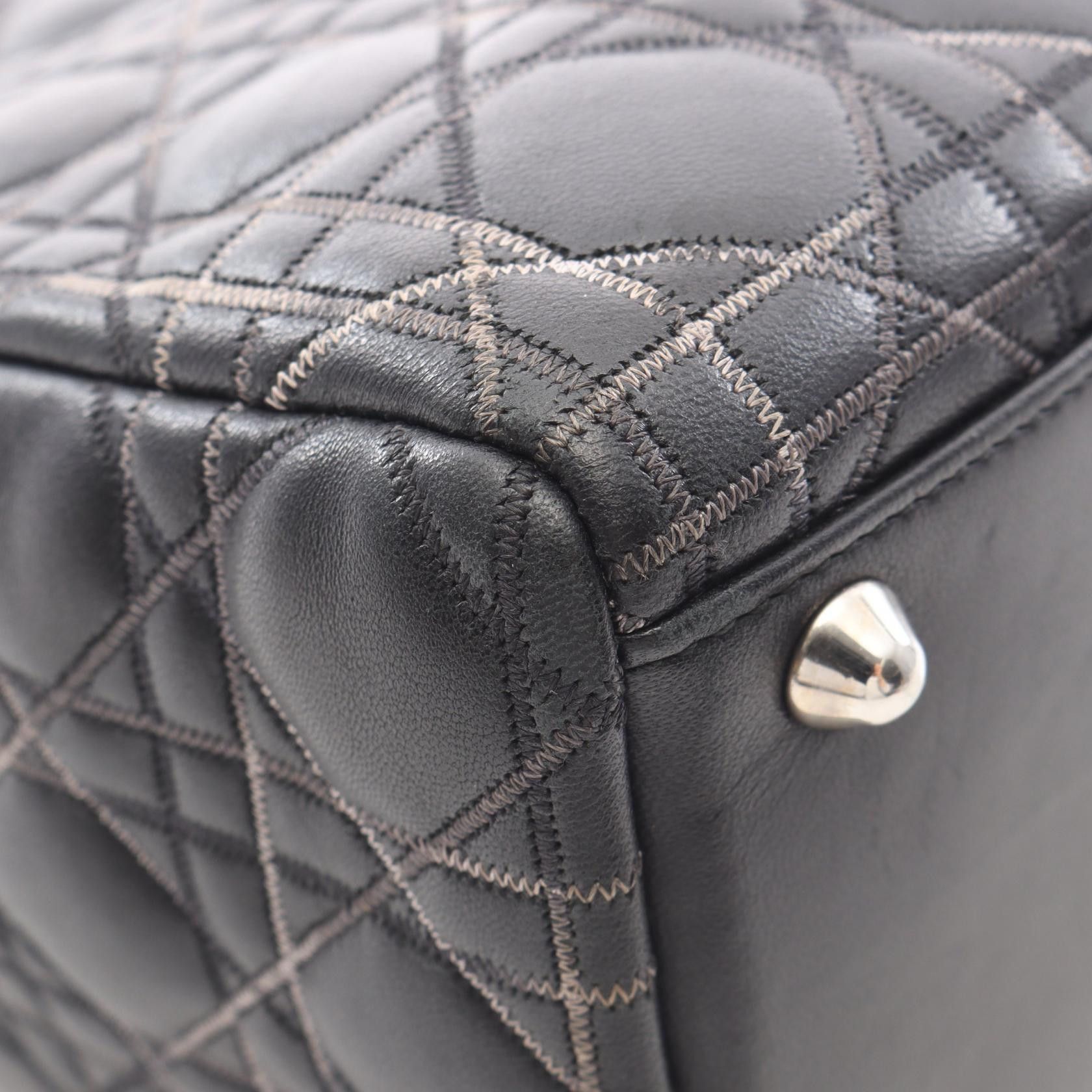 Dior Dior Dior Lady Dior Leather Handbag Leather Handbag DUTY FREE for USA Size ONE SIZE - 6 Thumbnail