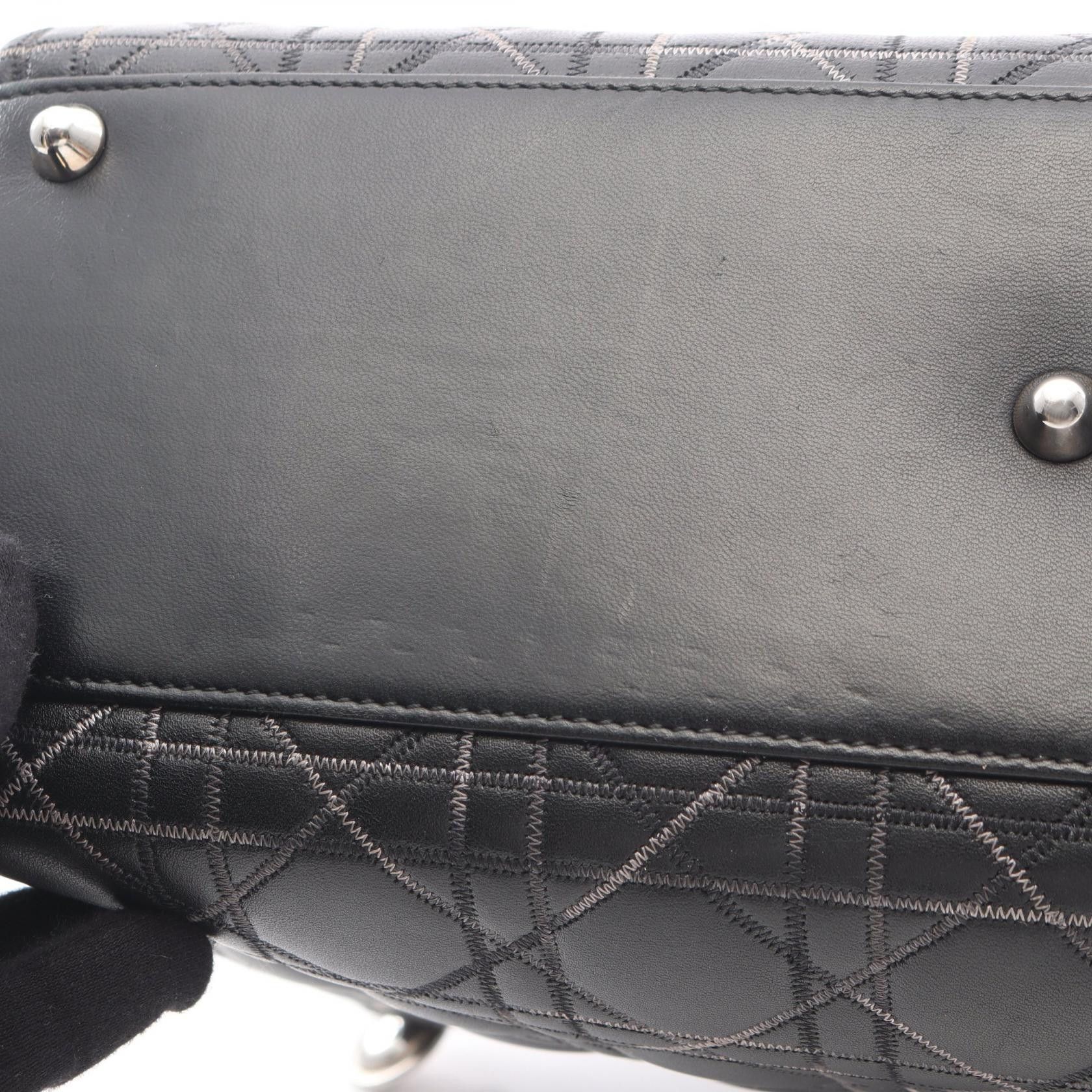 Dior Dior Dior Lady Dior Leather Handbag Leather Handbag DUTY FREE for USA Size ONE SIZE - 7 Thumbnail