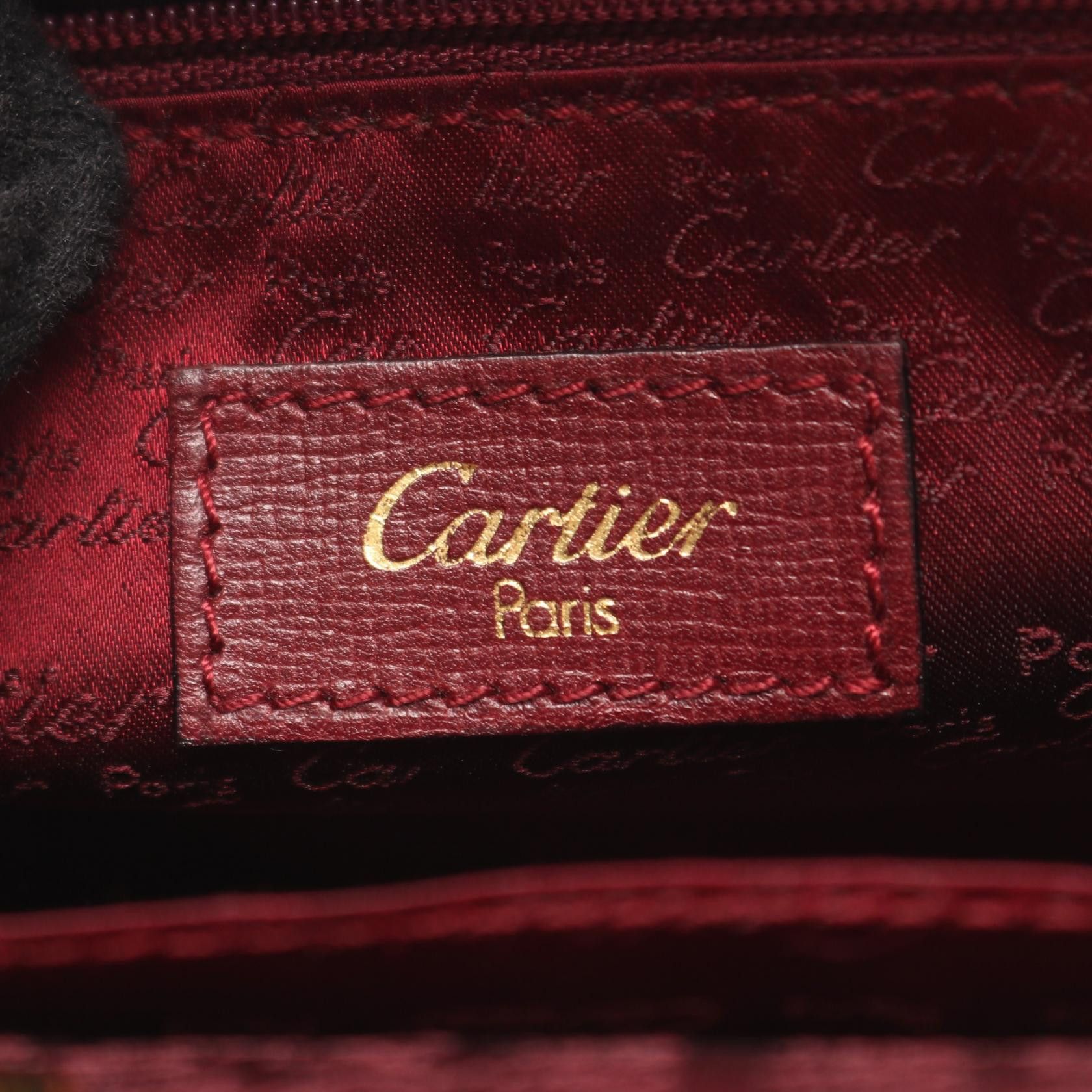 Cartier Cartier Cartier Must Line Leather Handbag Leather Handbag DUTY FREE for USA Size ONE SIZE - 4 Thumbnail