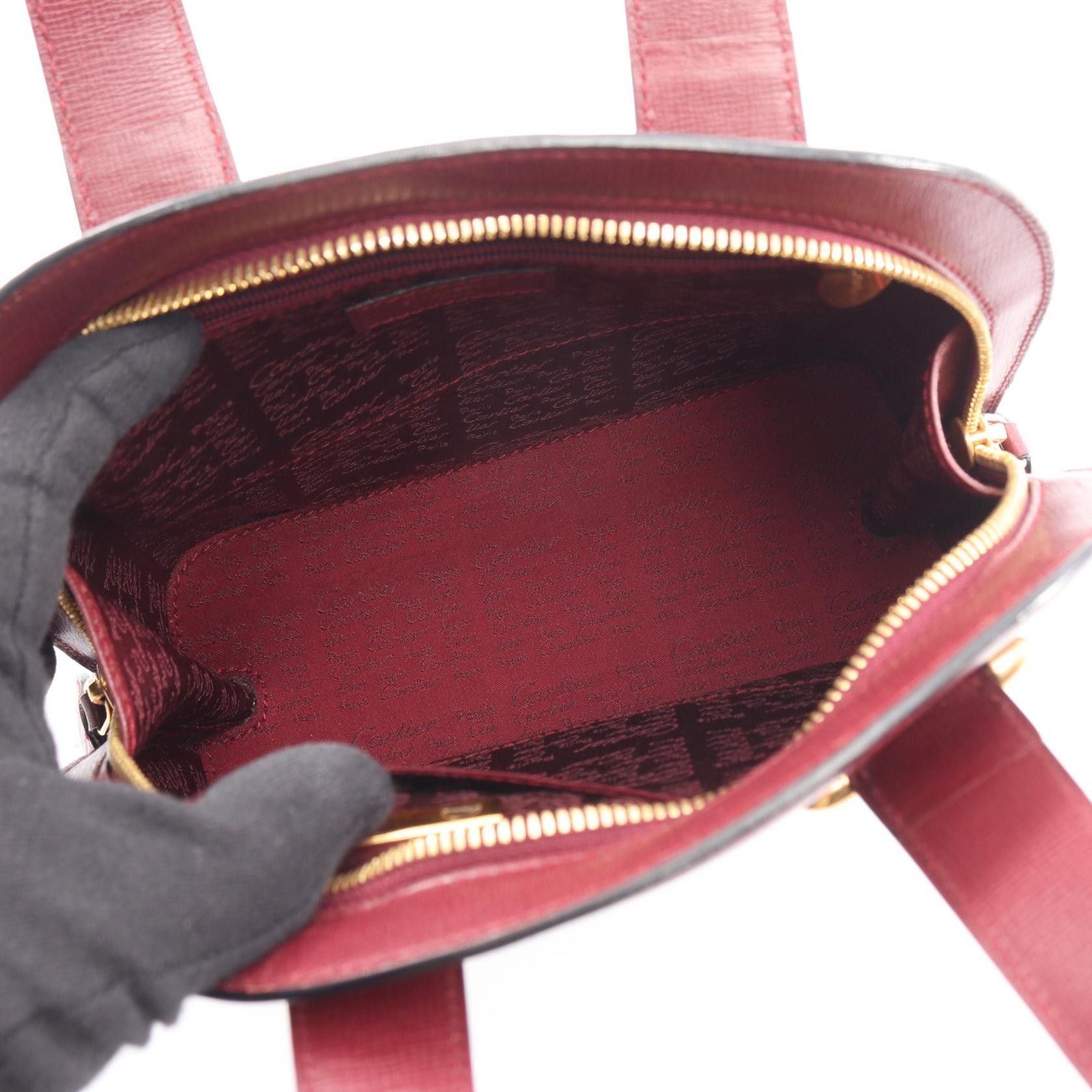 Cartier Cartier Cartier Must Line Leather Handbag Leather Handbag DUTY FREE for USA Size ONE SIZE - 3 Thumbnail