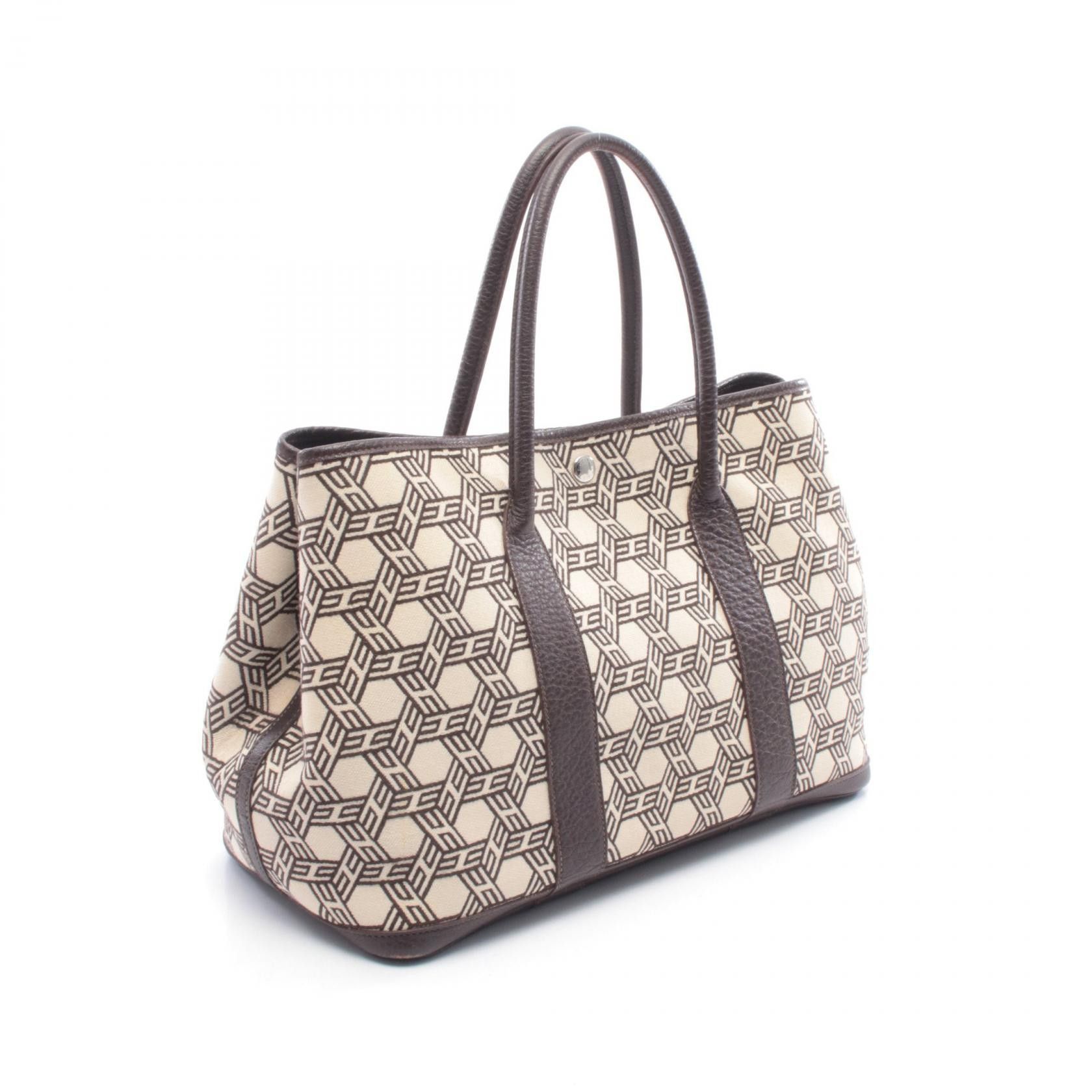 Hermes Hermes Hermes Garden Party PM Leather Canvas Tote Bag Leather Tote Bag K DUTY FREE for USA Size ONE SIZE - 2 Thumbnail