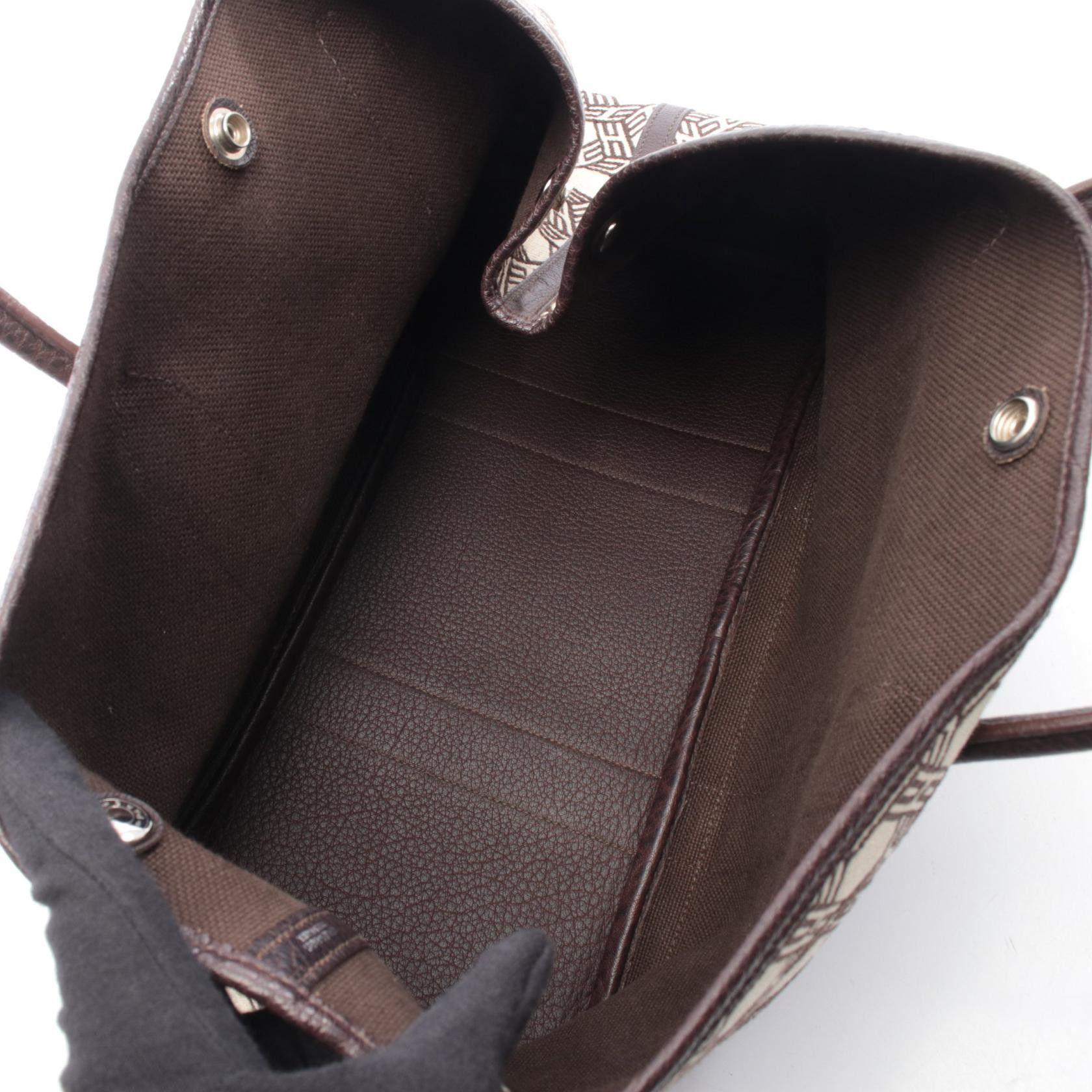 Hermes Hermes Hermes Garden Party PM Leather Canvas Tote Bag Leather Tote Bag K DUTY FREE for USA Size ONE SIZE - 3 Thumbnail