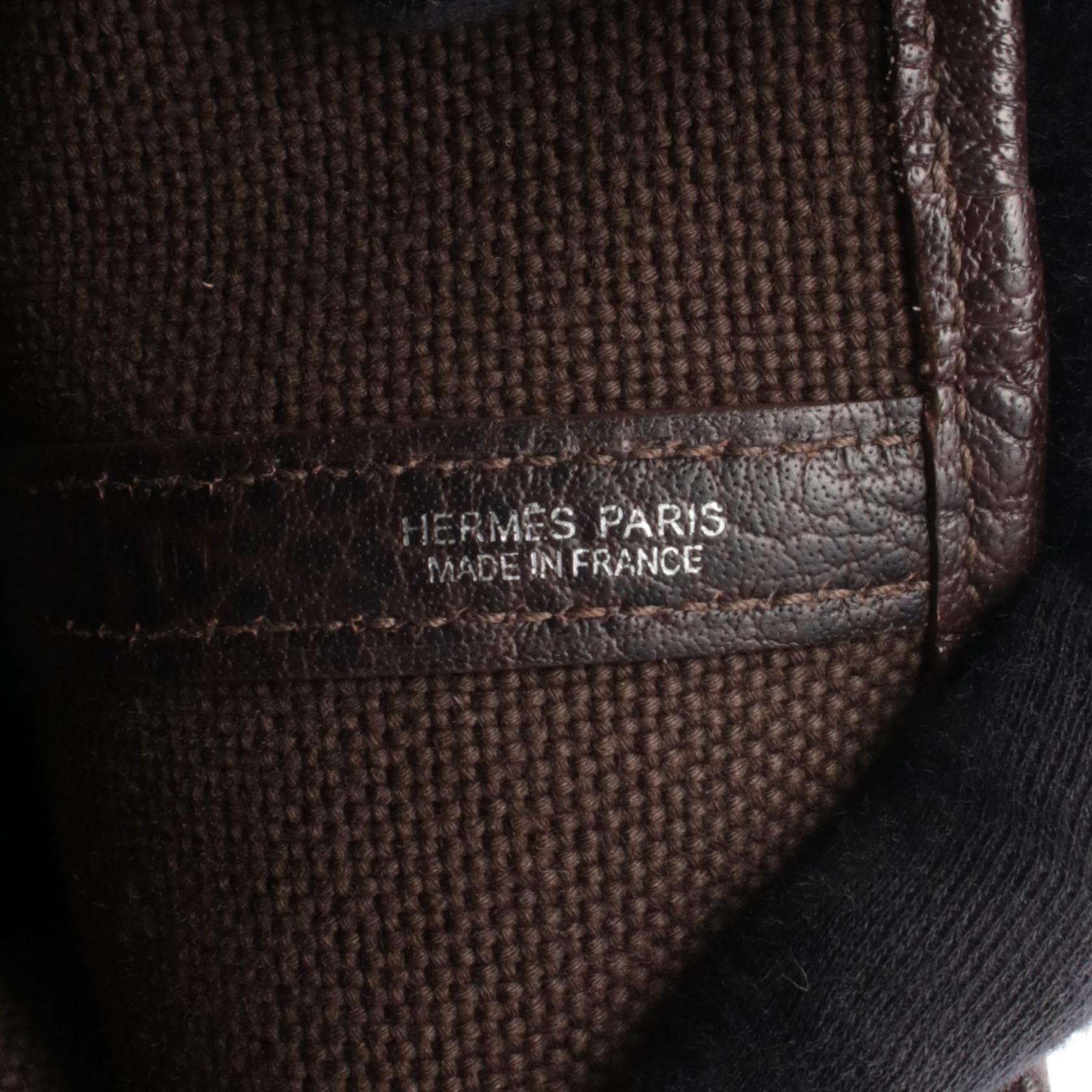Hermes Hermes Hermes Garden Party PM Leather Canvas Tote Bag Leather Tote Bag K DUTY FREE for USA Size ONE SIZE - 4 Thumbnail
