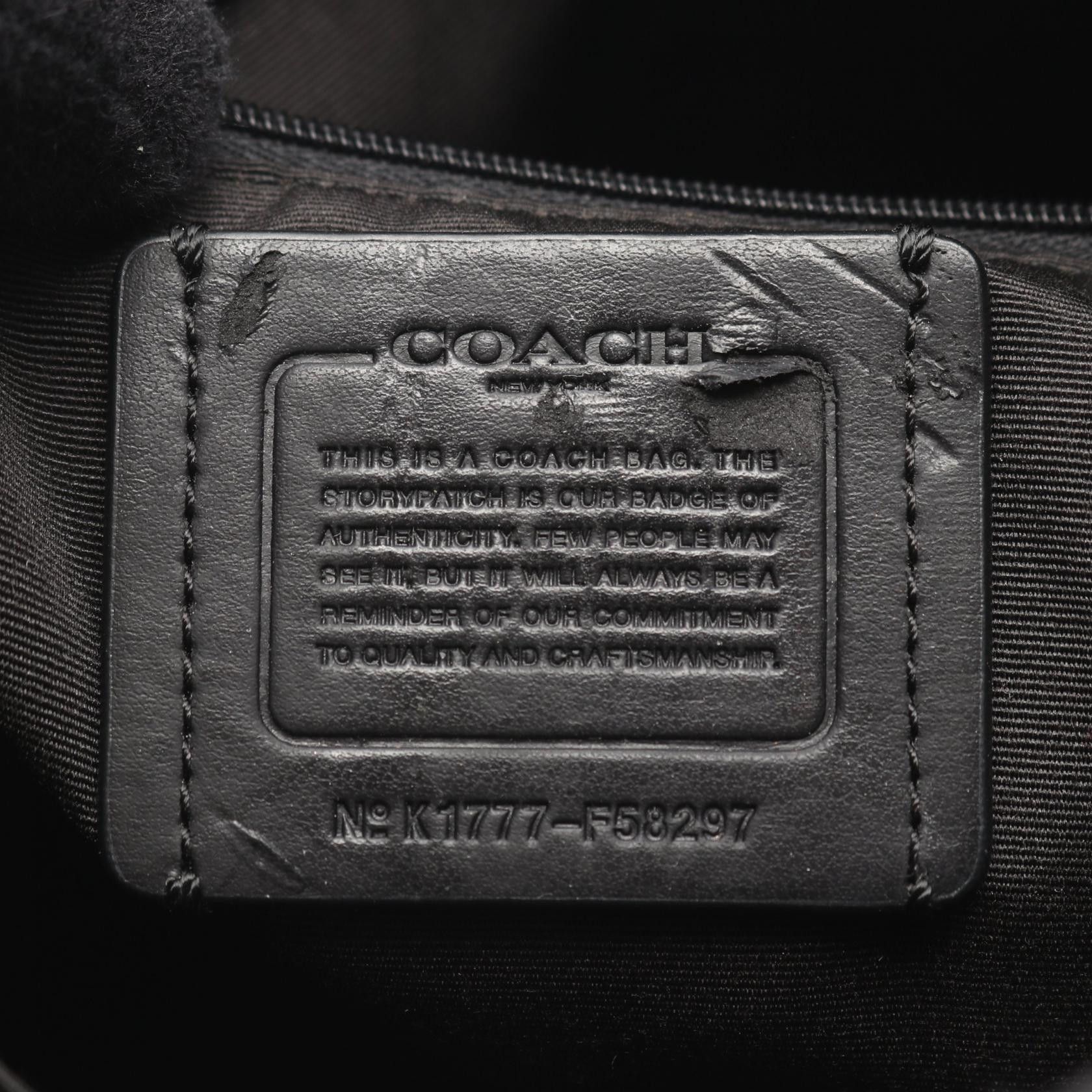Coach Coach COACH Signature PVC Coated Canvas Leather Shoulder Bag Textile Shoulder Bag F58297 DUTY FREE for USA Size ONE SIZE - 4 Thumbnail