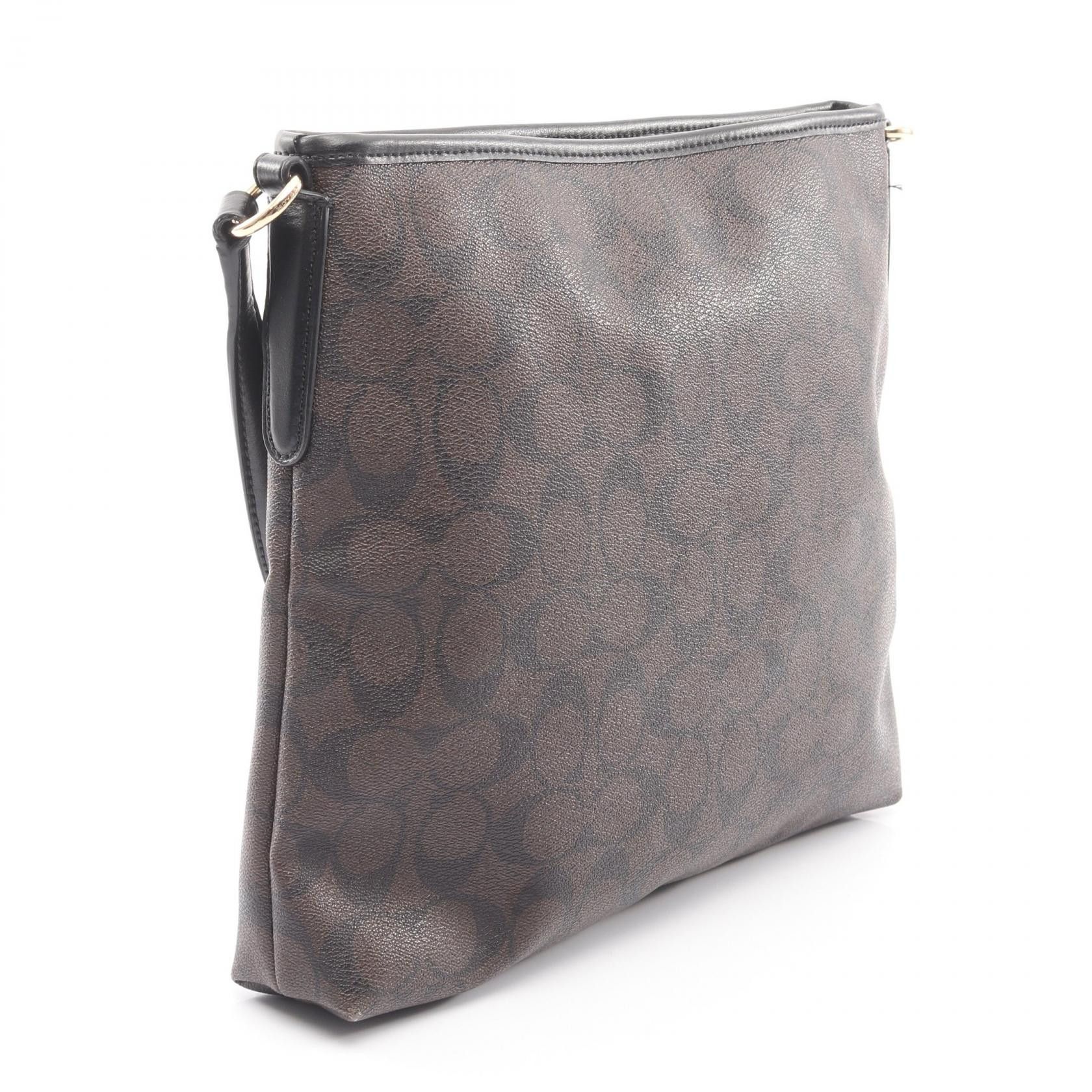 Coach Coach COACH Signature PVC Coated Canvas Leather Shoulder Bag Textile Shoulder Bag F58297 DUTY FREE for USA Size ONE SIZE - 2 Thumbnail