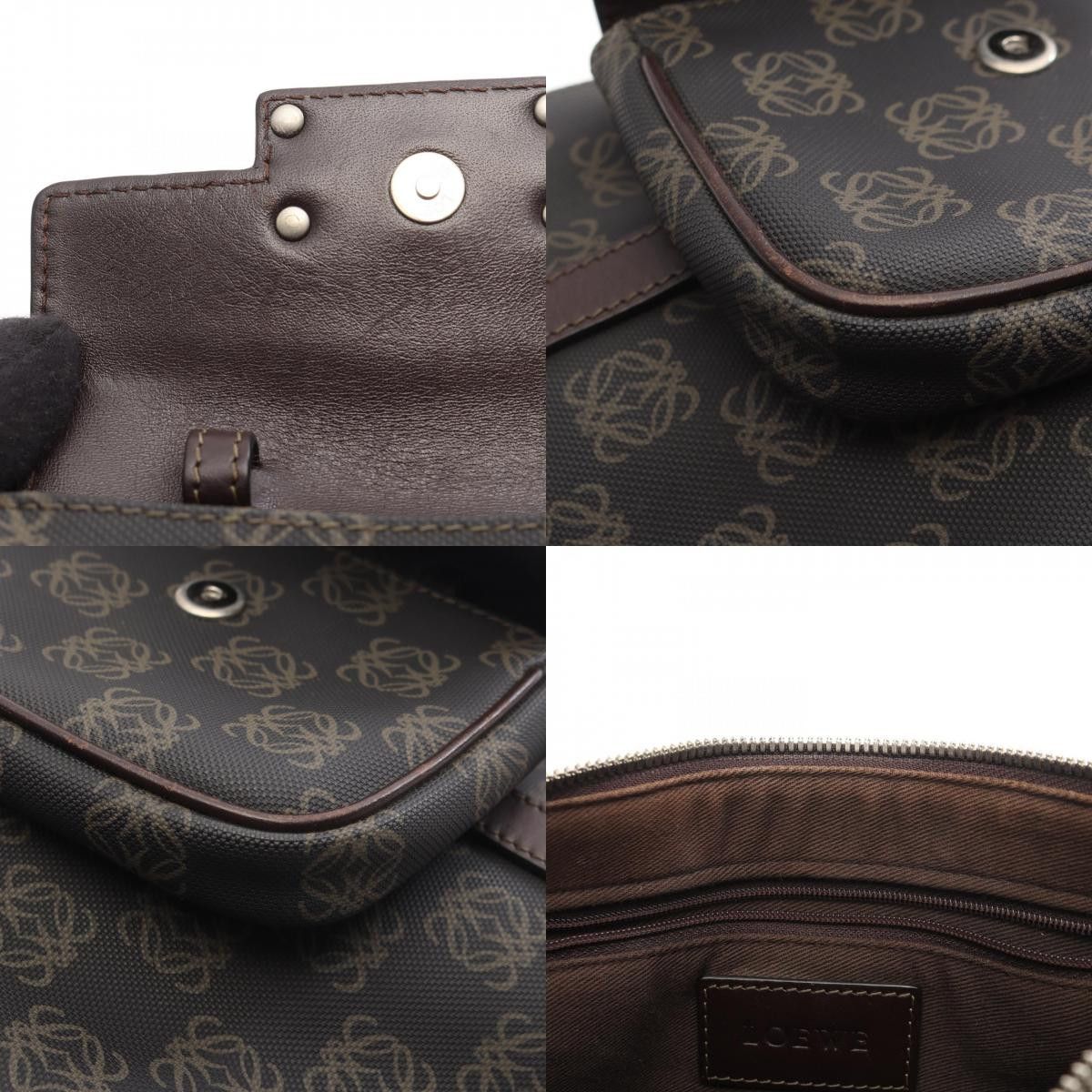 Loewe Loewe Loewe Anagram Coated Canvas Leather Shoulder Bag Plastic / Synthetic Shoulder Bag DUTY FREE for USA Size ONE SIZE - 9 Thumbnail